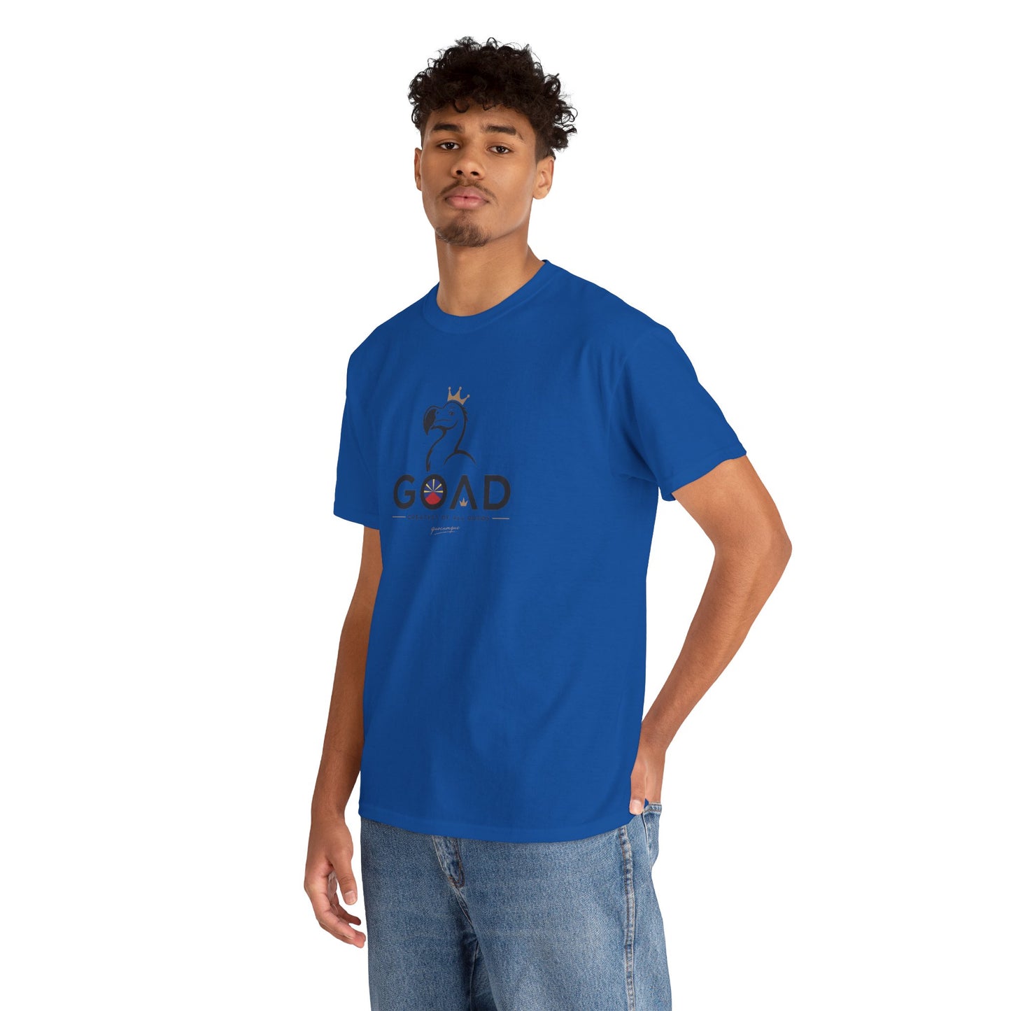 T-shirt "GOAD ", Greatest Of All Dodos, Île de La Réunion", Confort Coton, Sobre, Elégant, Souvenir Unique, Cadeau, Unisexe, Esprit Voyageur