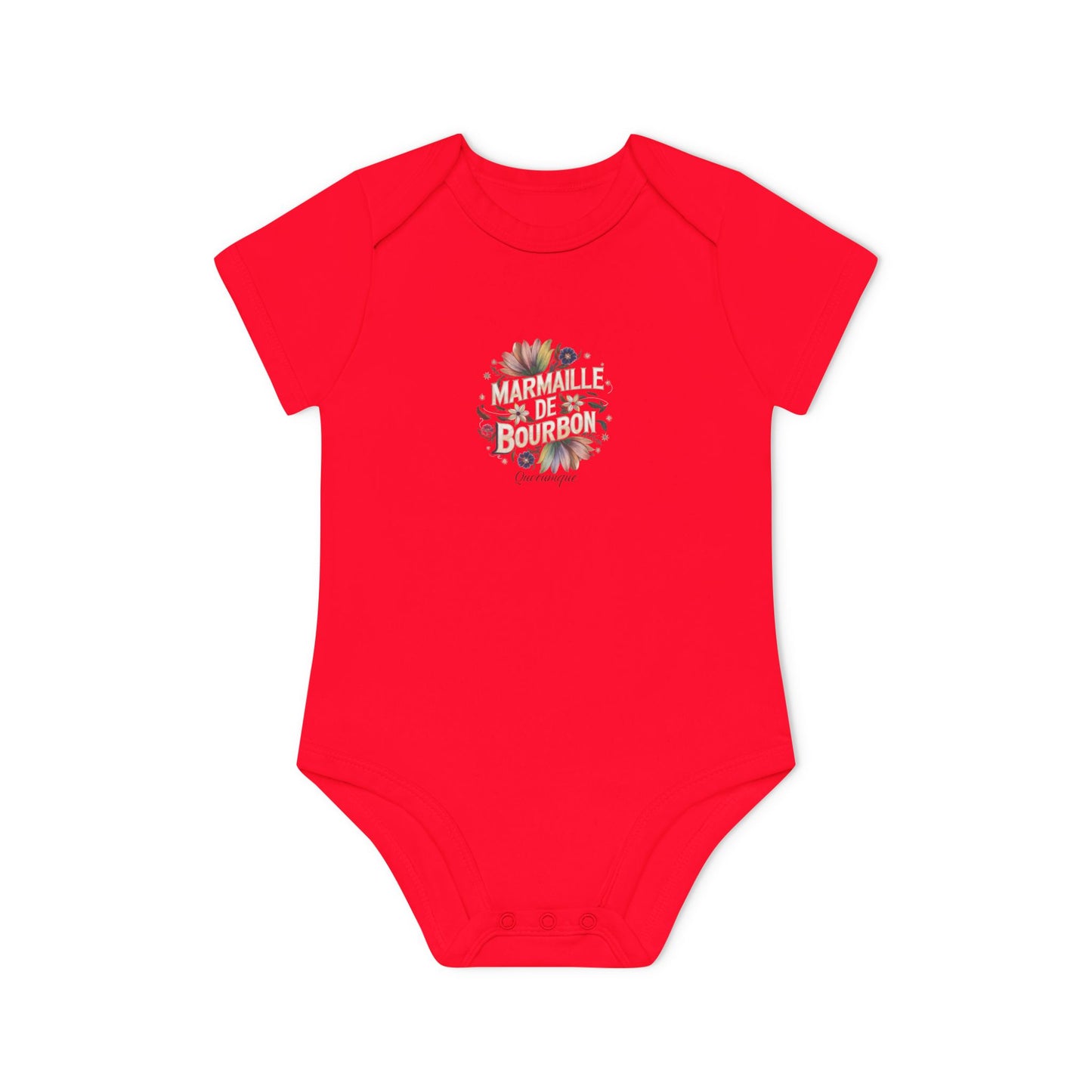 Body Bébé "Marmaille de Bourbon", Île de La Réunion, Douceur Coton, Cadeau Naissance,  Confort Coton Bio, Style Unique, Cadeau Parfait