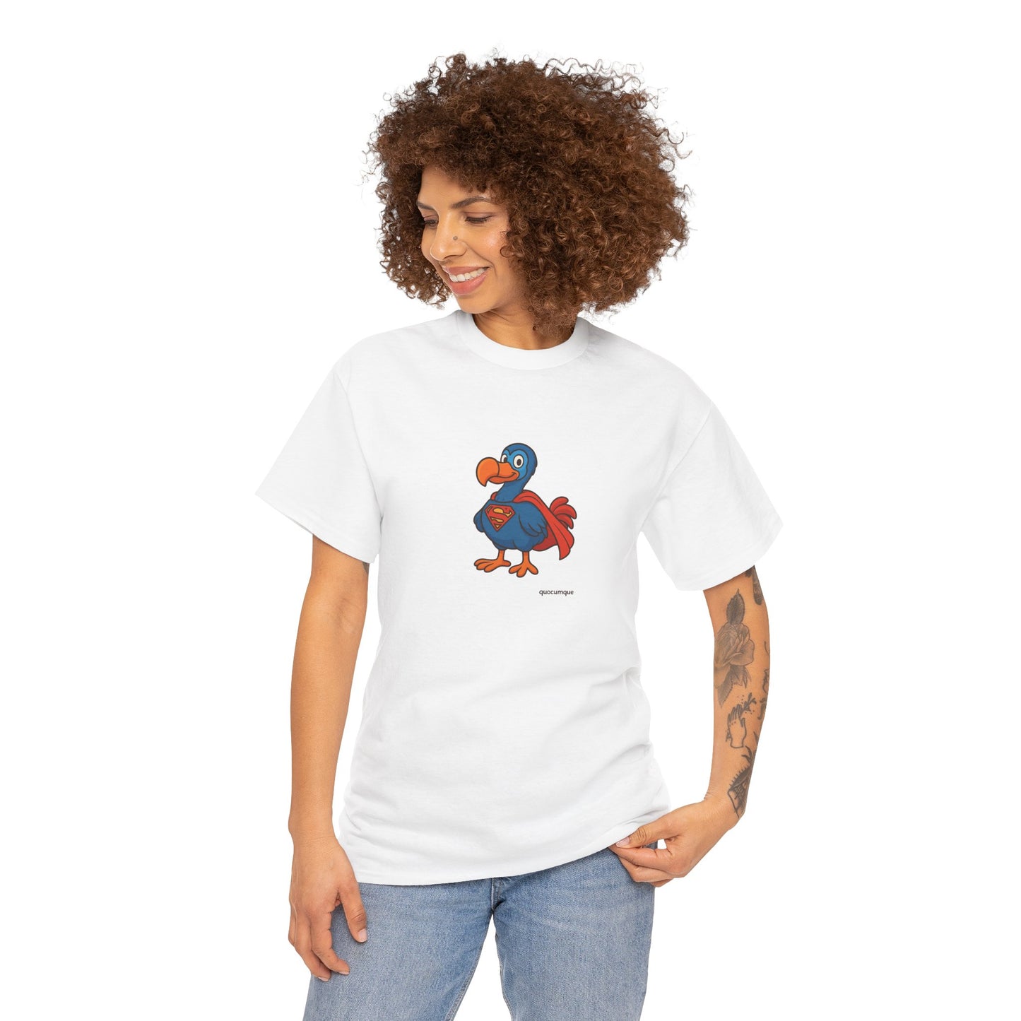 T-shirt Quocumque, " Super Dodo ", Confort, Souvenir Unique, Cadeau, Unisexe, Délicatesse, Homme, Femme, Adulte, Sportif, Liberté, Détente
