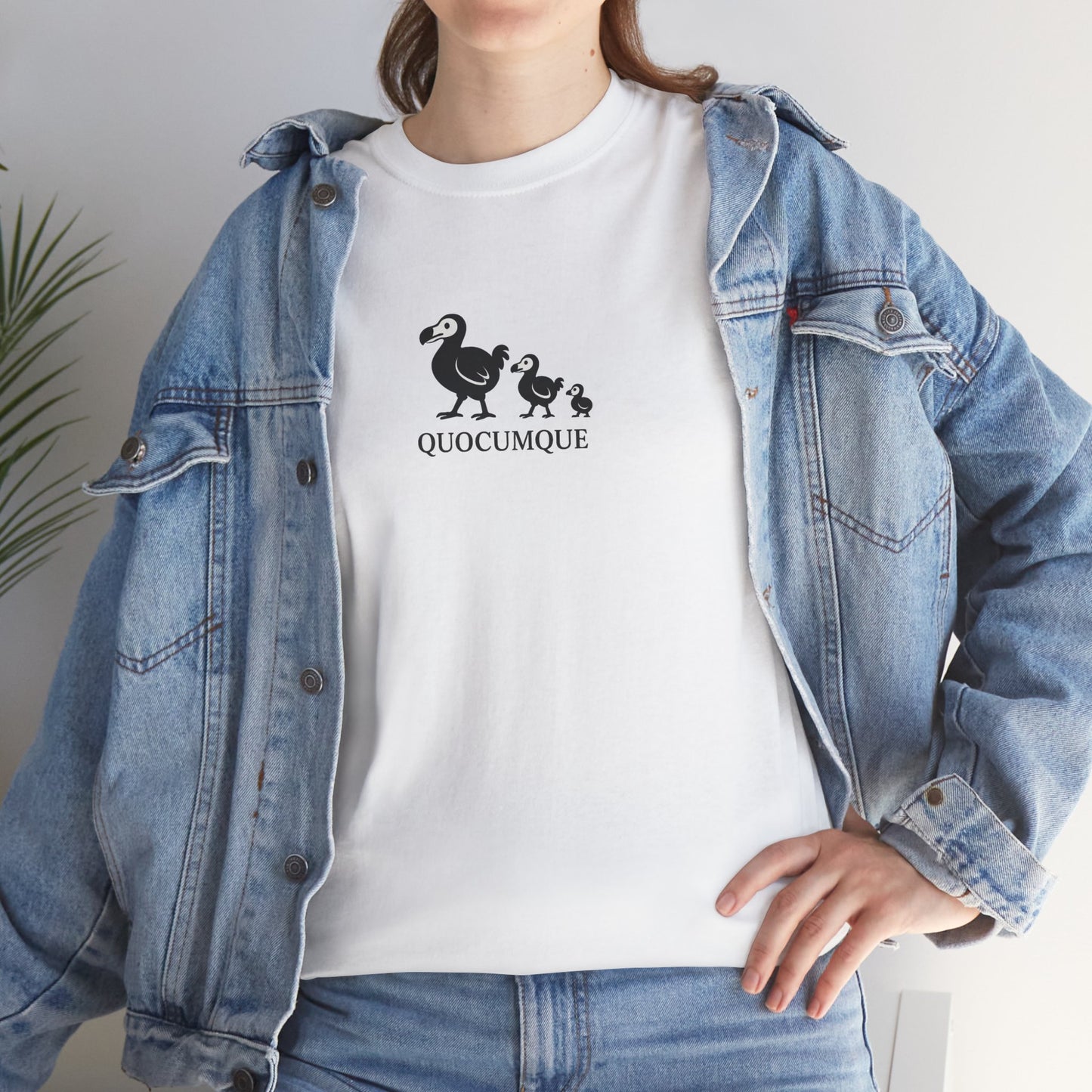 T-shirt Quocumque, "Famille Dodo", Île de La Réunion, Confort Coton, Elégant, Souvenir Unique, Cadeau, Unisexe, Esprit Voyageur, Créole, Bourbon