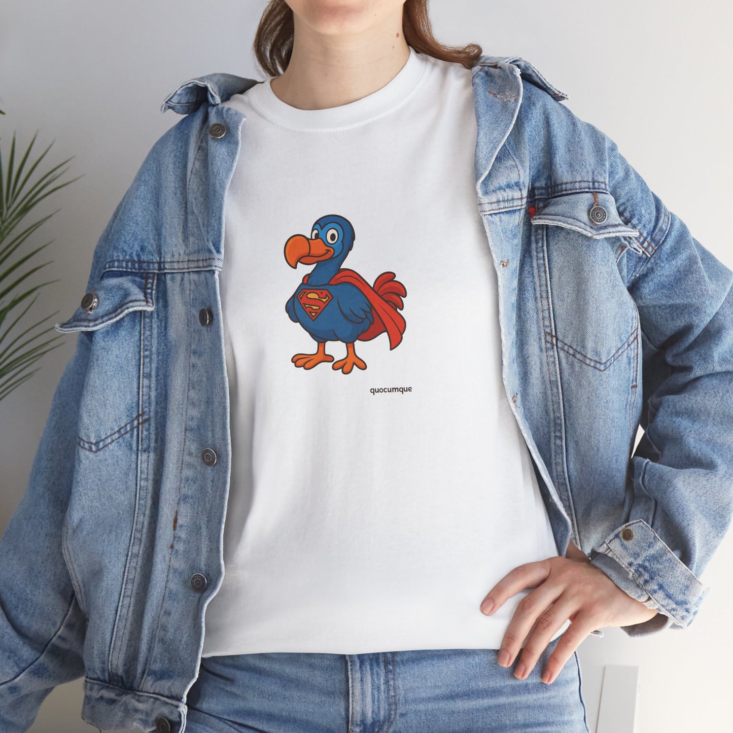 T-shirt Quocumque, " Super Dodo ", Confort, Souvenir Unique, Cadeau, Unisexe, Délicatesse, Homme, Femme, Adulte, Sportif, Liberté, Détente