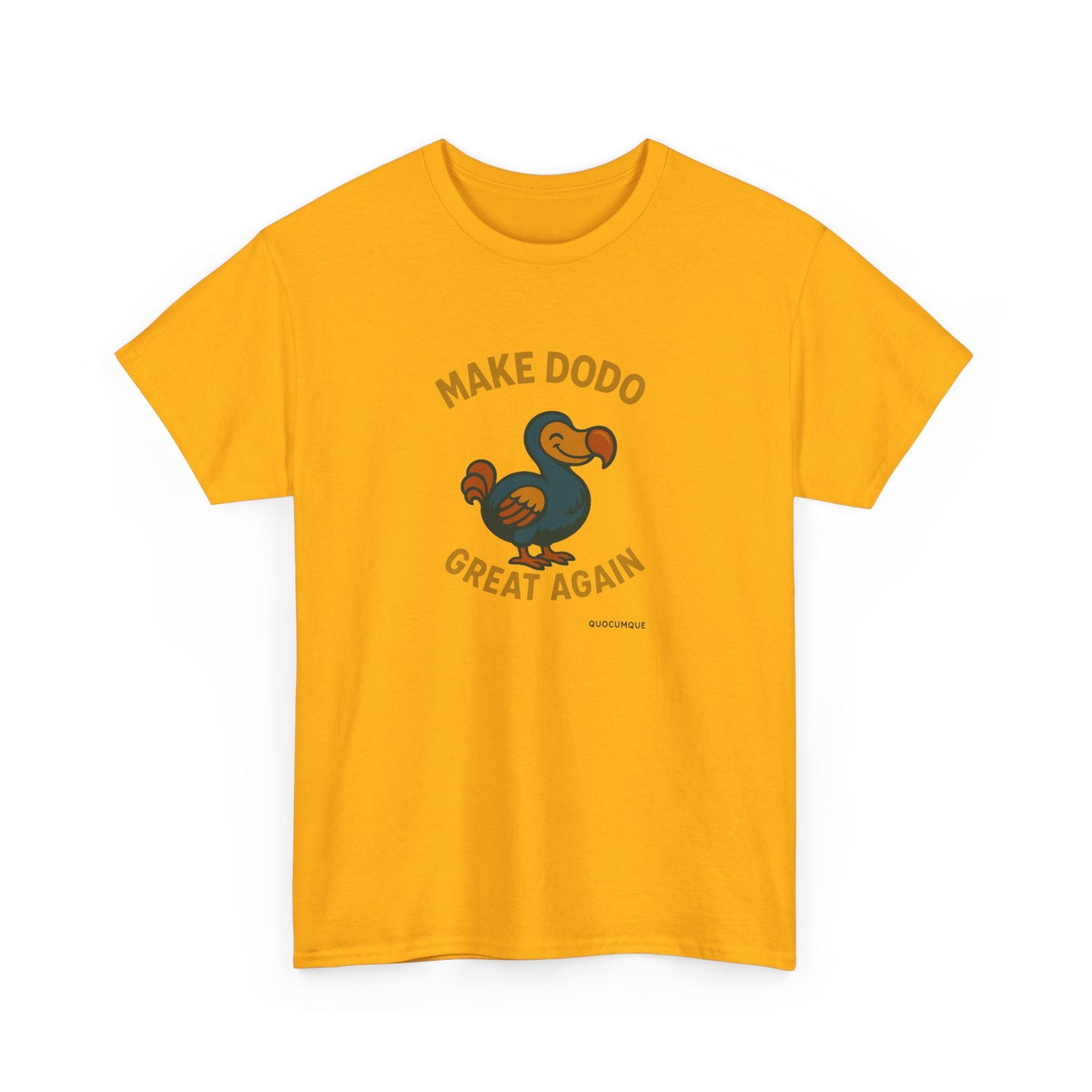 T-Shirt "Make Dodo Great Again", Exotisme, Destination Île de La Réunion, Confort Coton, Sobre, Elégant, Souvenir Unique, Cadeau, Unisexe, Esprit Voyageur