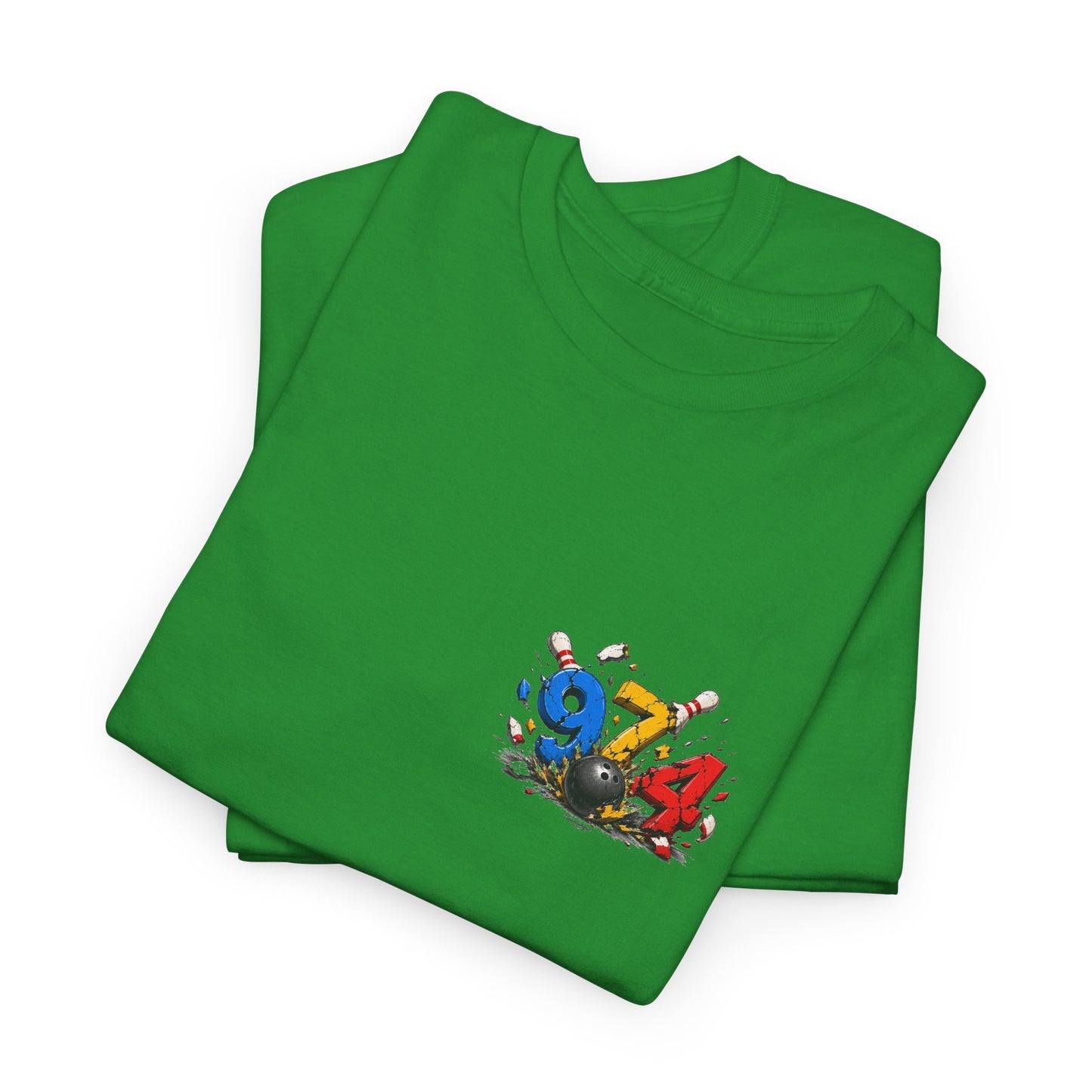 T-shirt " 974 Bowling ", Destination Île de La Réunion, Confort Coton, Sobre, Elégant, Souvenir Unique, Vêtement Adulte, Unisexe, Esprit Voyageur