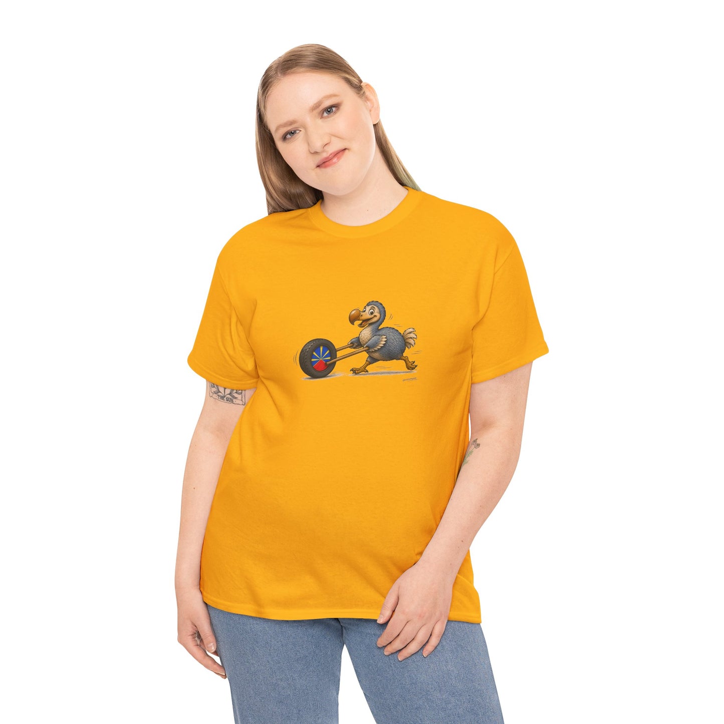T-shirt Quocumque, "La Roue", Île de La Réunion, Confort Coton, Elégant, Souvenir Unique, Cadeau, Unisexe, Esprit Voyageur, Créole, Bourbon