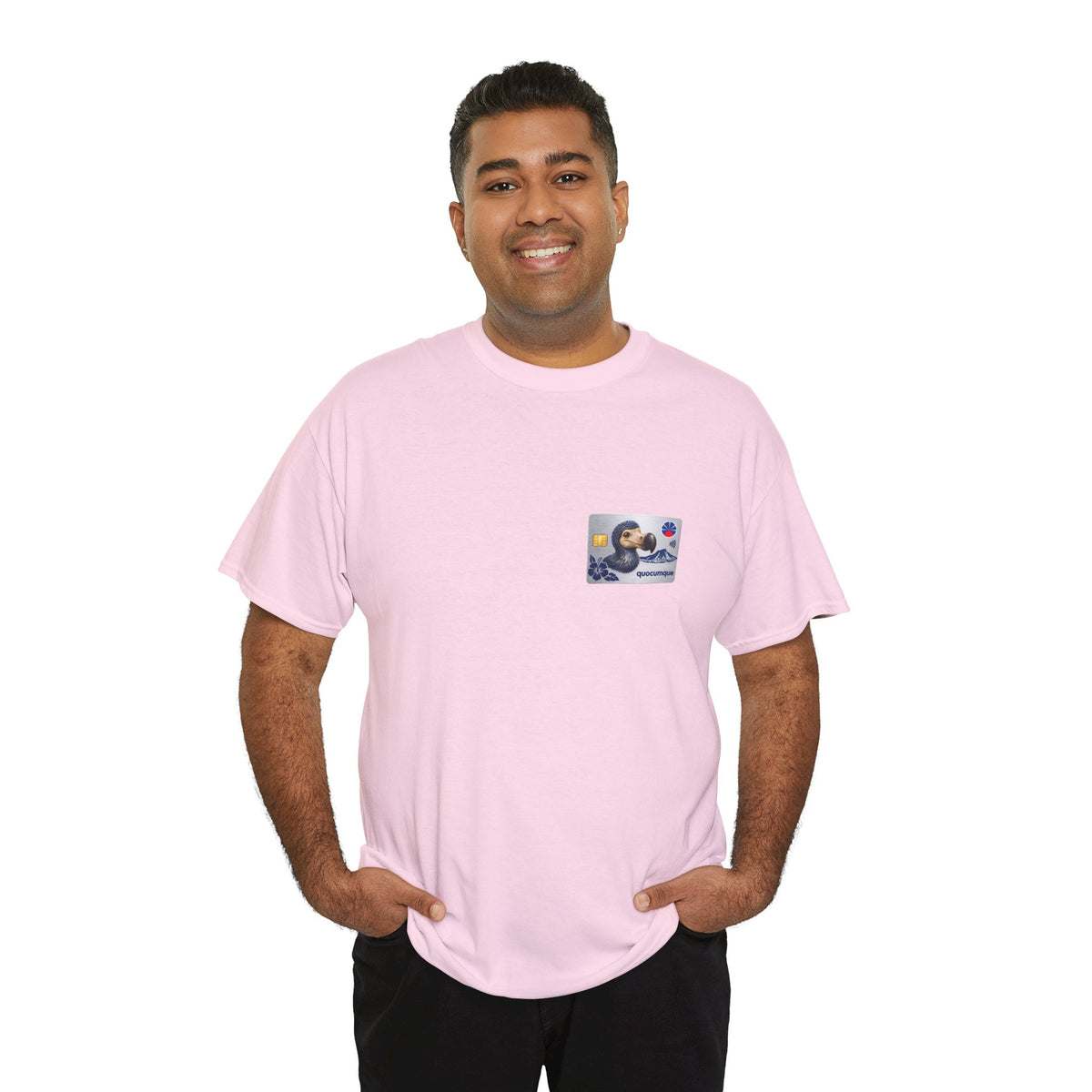 T-shirt "Quocumque Platinium", Exotisme, Destination Île de La Réunion, Confort Coton, Sobre, Elégant, Souvenir Unique, Cadeau, Unisexe, Esprit Voyageur
