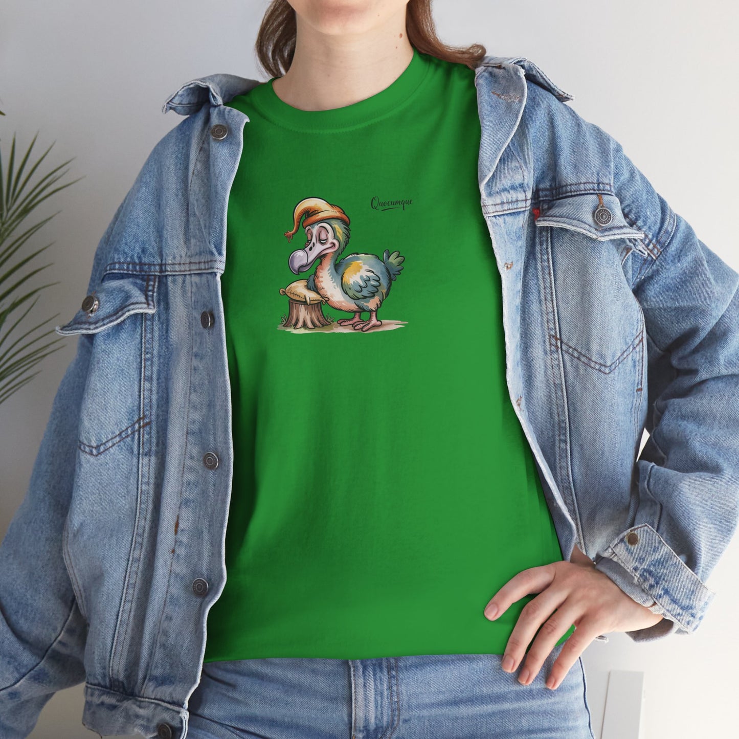 T-shirt " Dodo Ti-Lamp Ti Lamp ", Île de La Réunion, Confort Coton, Elégant, Souvenir Unique, Cadeau, Unisexe, Esprit Voyageur, Créole, Bourbon