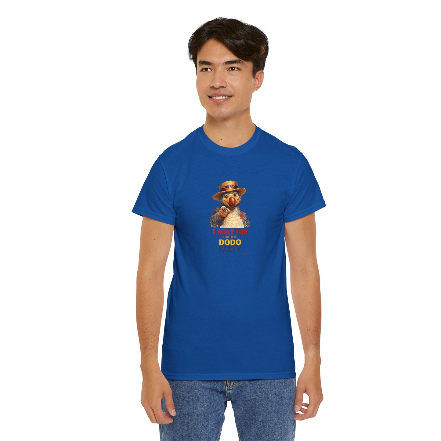 T-shirt Quocumque, " Dodo Party", Confort, Souvenir Unique, Cadeau, Unisexe, Délicatesse, Homme, Femme, Adulte, Sportif, Liberté, Détente