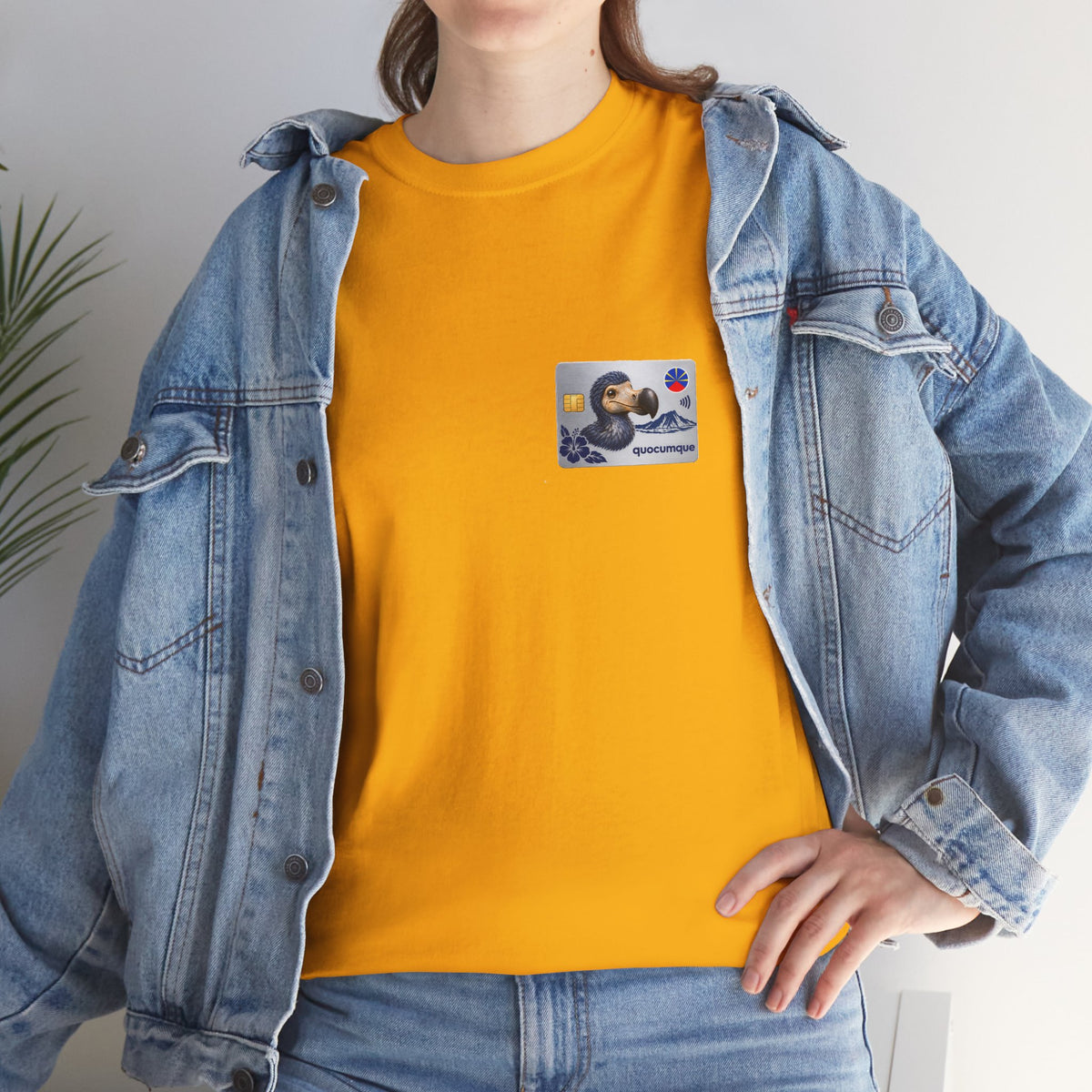T-shirt "Quocumque Platinium", Exotisme, Destination Île de La Réunion, Confort Coton, Sobre, Elégant, Souvenir Unique, Cadeau, Unisexe, Esprit Voyageur
