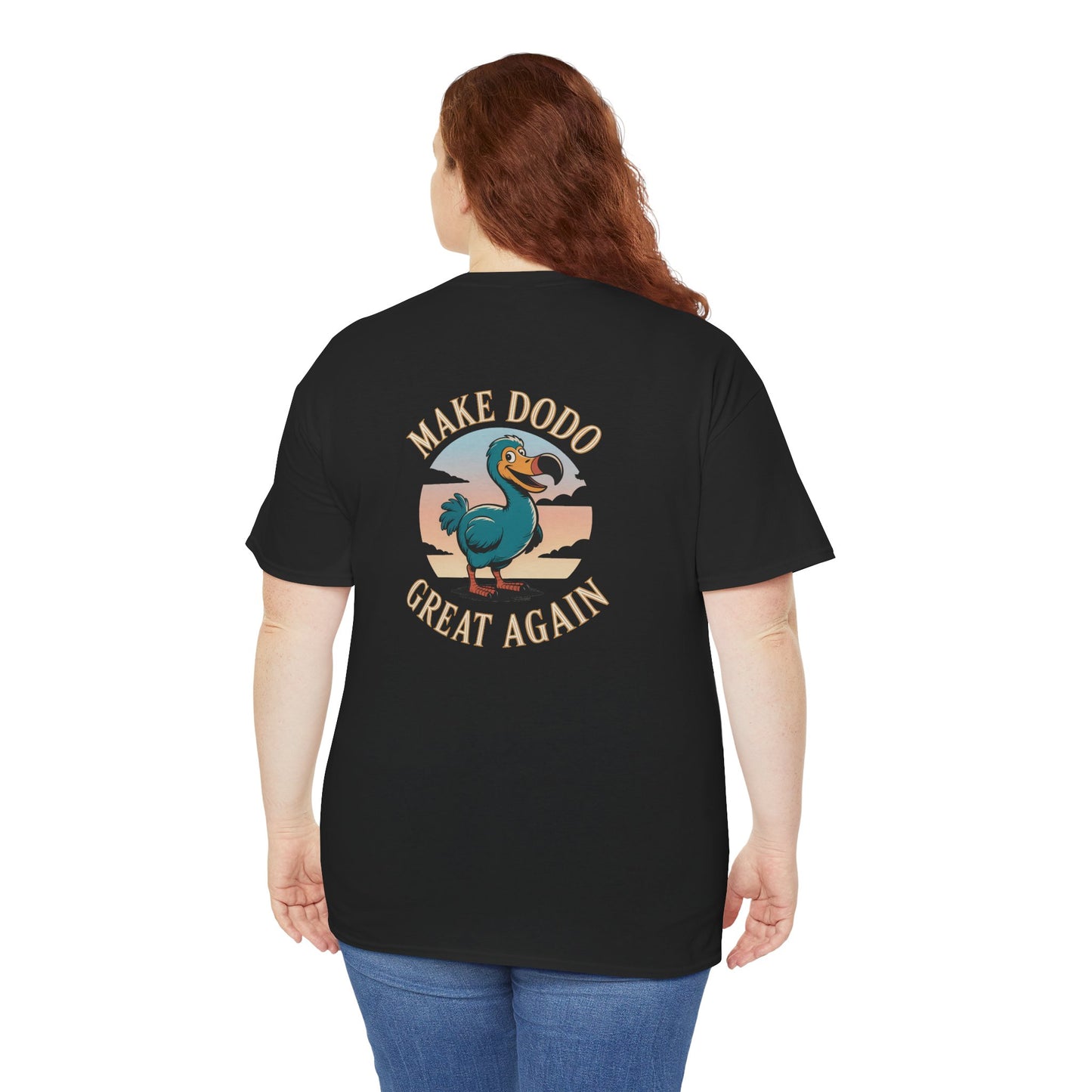 T-Shirt "Make Dodo Great Again", Exotisme, Destination Île de La Réunion, Confort Coton, Sobre, Elégant, Souvenir Unique, Cadeau, Unisexe, Esprit Voyageur
