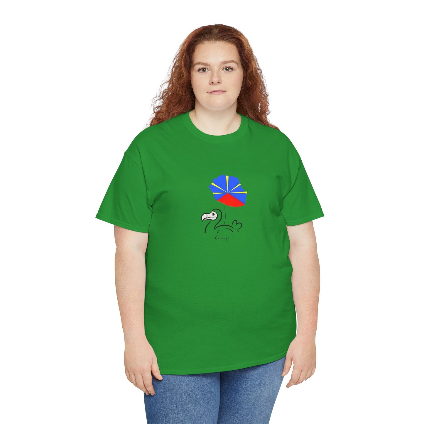 T-shirt "Dodo Ballon ", Île de La Réunion", Confort Coton, Sobre, Elégant, Souvenir Unique, Cadeau, Unisexe, Esprit Voyageur