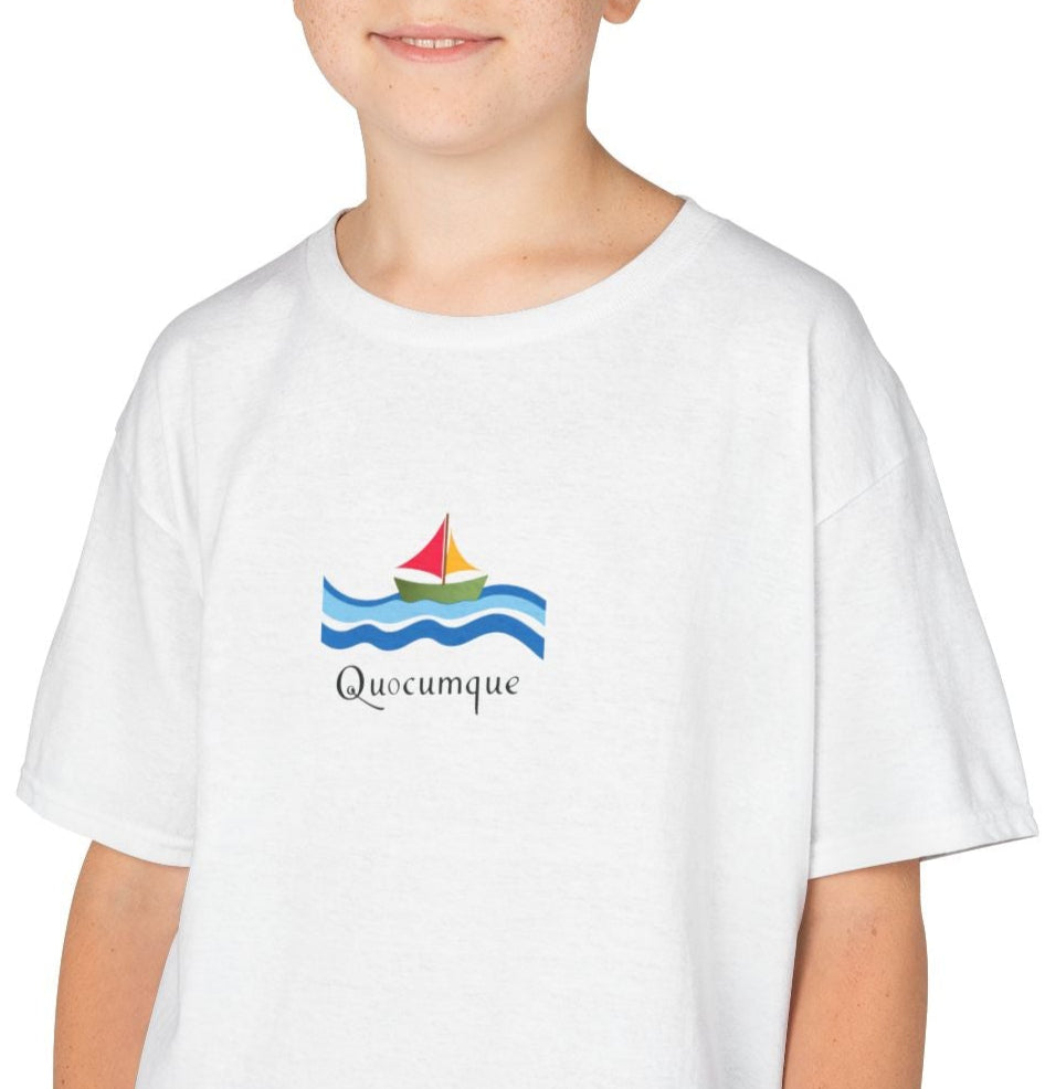 T-shirt Quocumque Voilier, Douceur Coton, Style Unique, Cadeau Parfait, Vêtement Enfant, Jeunes Adolescents, Découverte du Monde, Mer