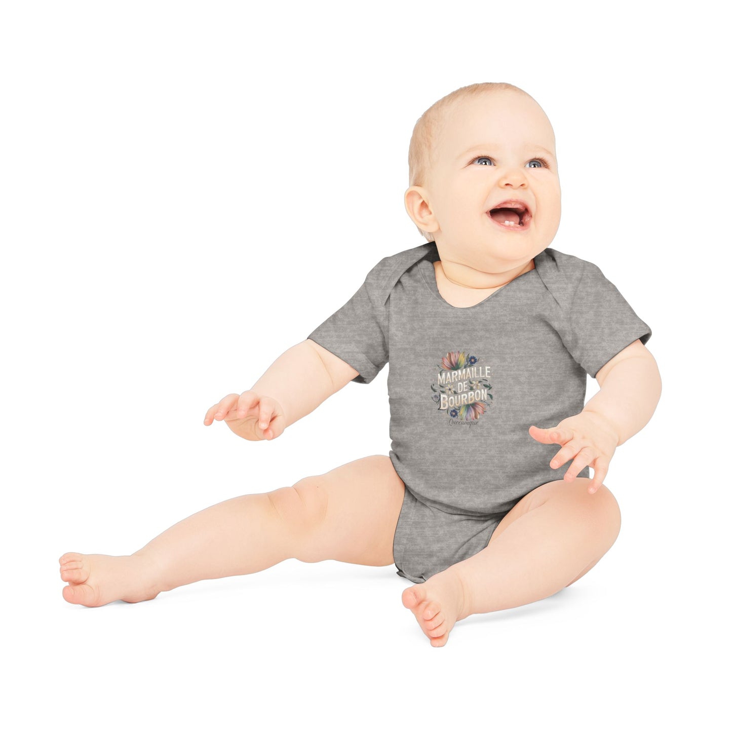 Body Bébé "Marmaille de Bourbon", Île de La Réunion, Douceur Coton, Cadeau Naissance,  Confort Coton Bio, Style Unique, Cadeau Parfait