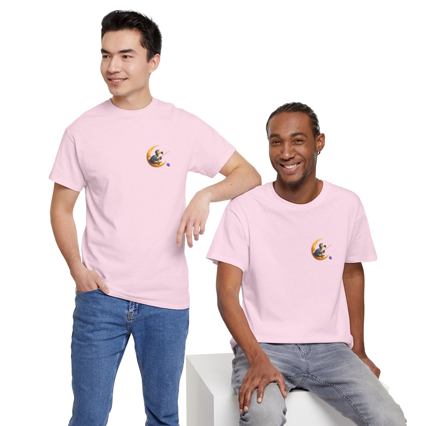 T-shirt "Groupe Lune ", Île de La Réunion", Confort Coton, Sobre, Elégant, Souvenir Unique, Cadeau, Unisexe, Esprit Voyageur