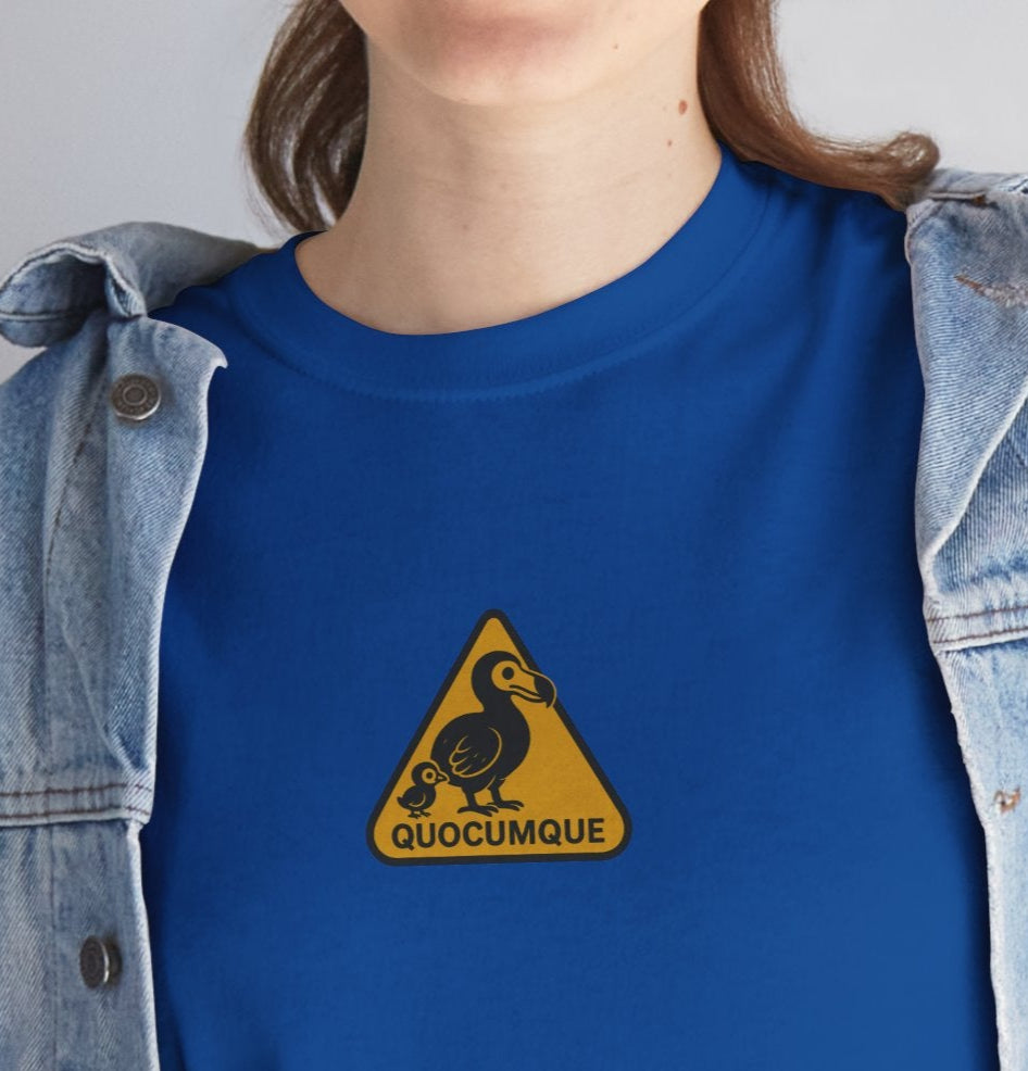 T-shirt Quocumque, "Famille Dodo", Île de La Réunion, Confort Coton, Elégant, Souvenir Unique, Cadeau, Unisexe, Esprit Voyageur, Créole, Bourbon