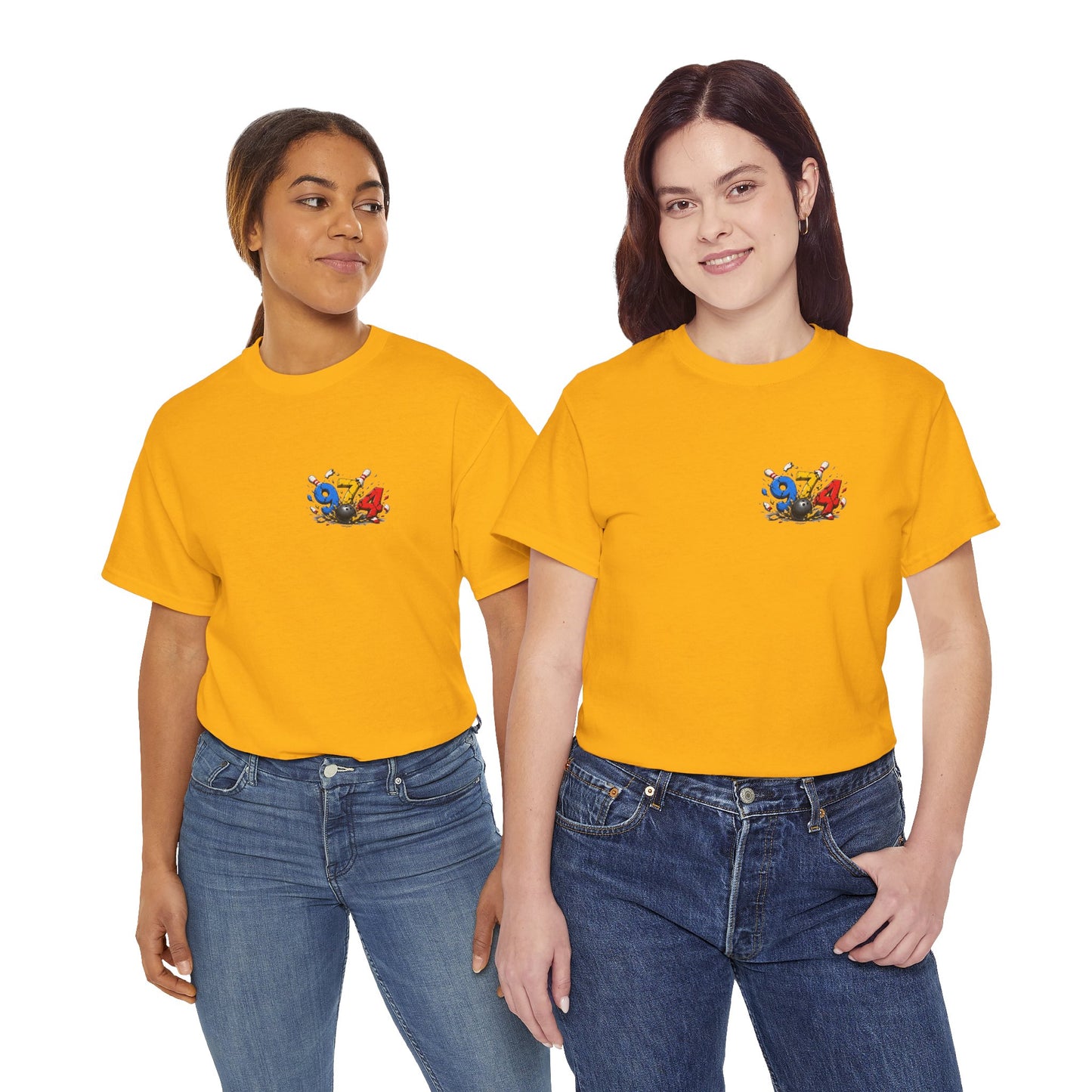 T-shirt " 974 Bowling ", Destination Île de La Réunion, Confort Coton, Sobre, Elégant, Souvenir Unique, Vêtement Adulte, Unisexe, Esprit Voyageur