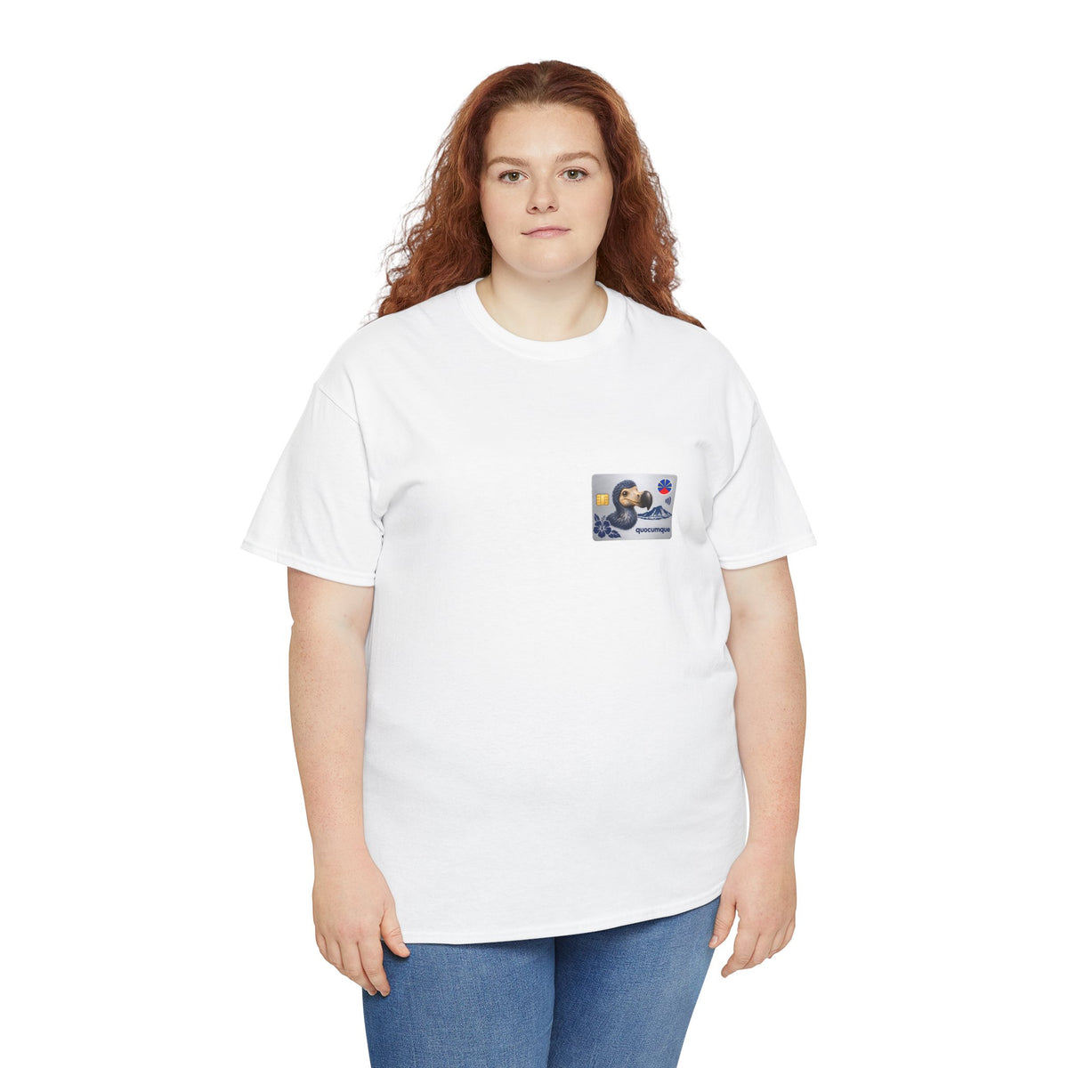 T-shirt "Quocumque Platinium", Exotisme, Destination Île de La Réunion, Confort Coton, Sobre, Elégant, Souvenir Unique, Cadeau, Unisexe, Esprit Voyageur