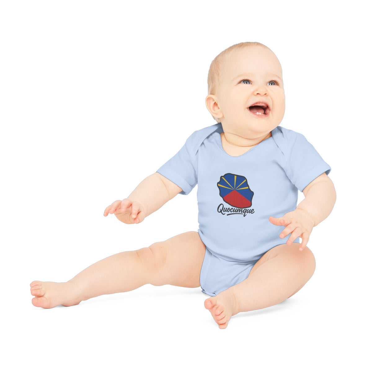 Body Bébé "Drapeau Régional", Île de La Réunion, Douceur Coton, Cadeau Naissance,  Confort Coton Bio, Style Unique, Cadeau Parfait