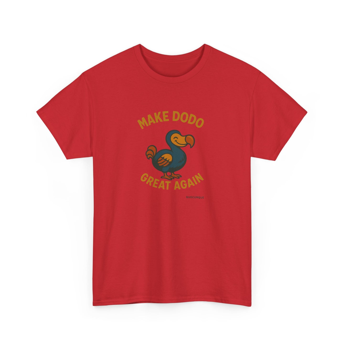T-Shirt "Make Dodo Great Again", Exotisme, Destination Île de La Réunion, Confort Coton, Sobre, Elégant, Souvenir Unique, Cadeau, Unisexe, Esprit Voyageur