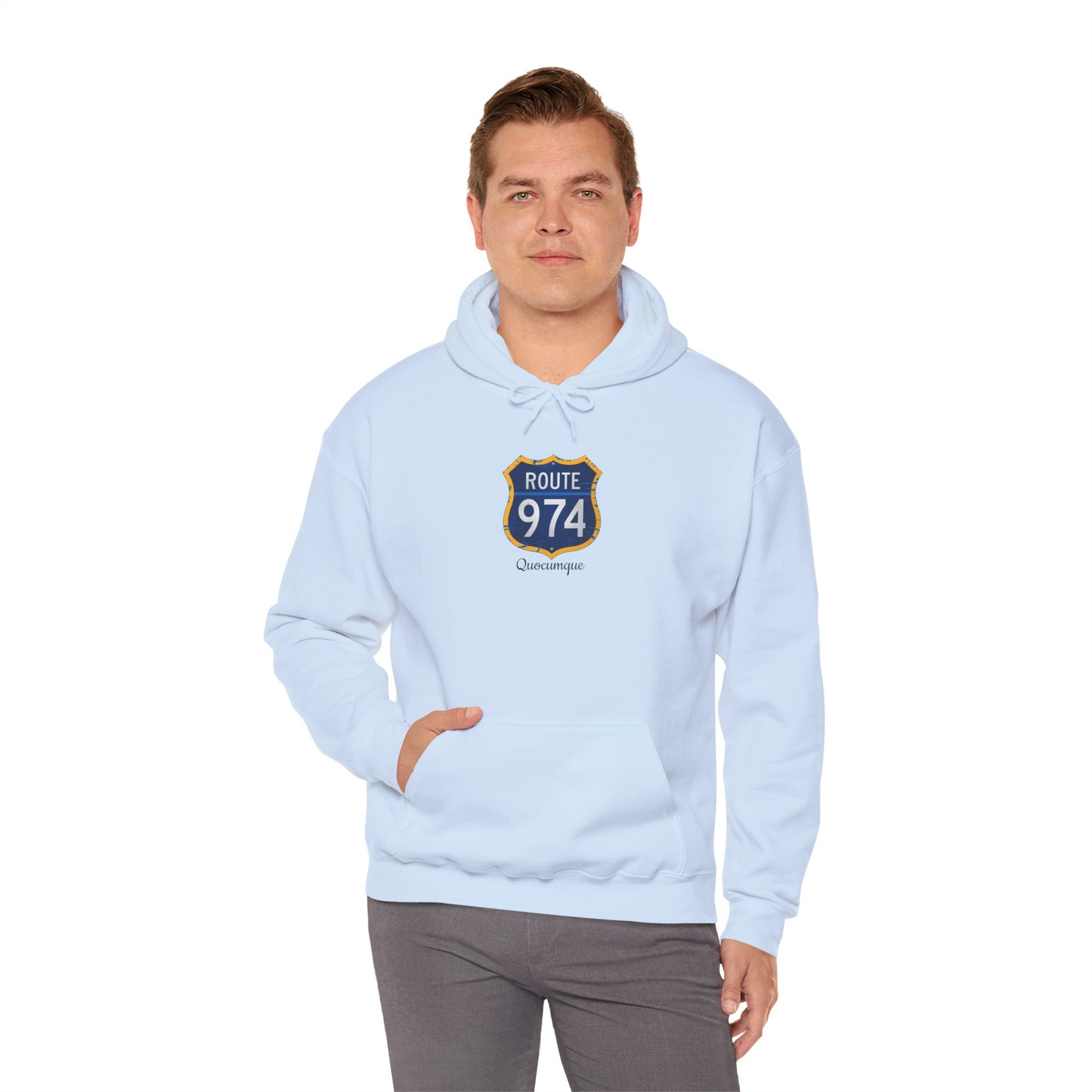 Sweat-Shirt à Capuche Collection " Route 974", Exotisme, Adulte, Homme, Femme, Sportive, Sportif, Décontracté, Classique, Destination La Réunion
