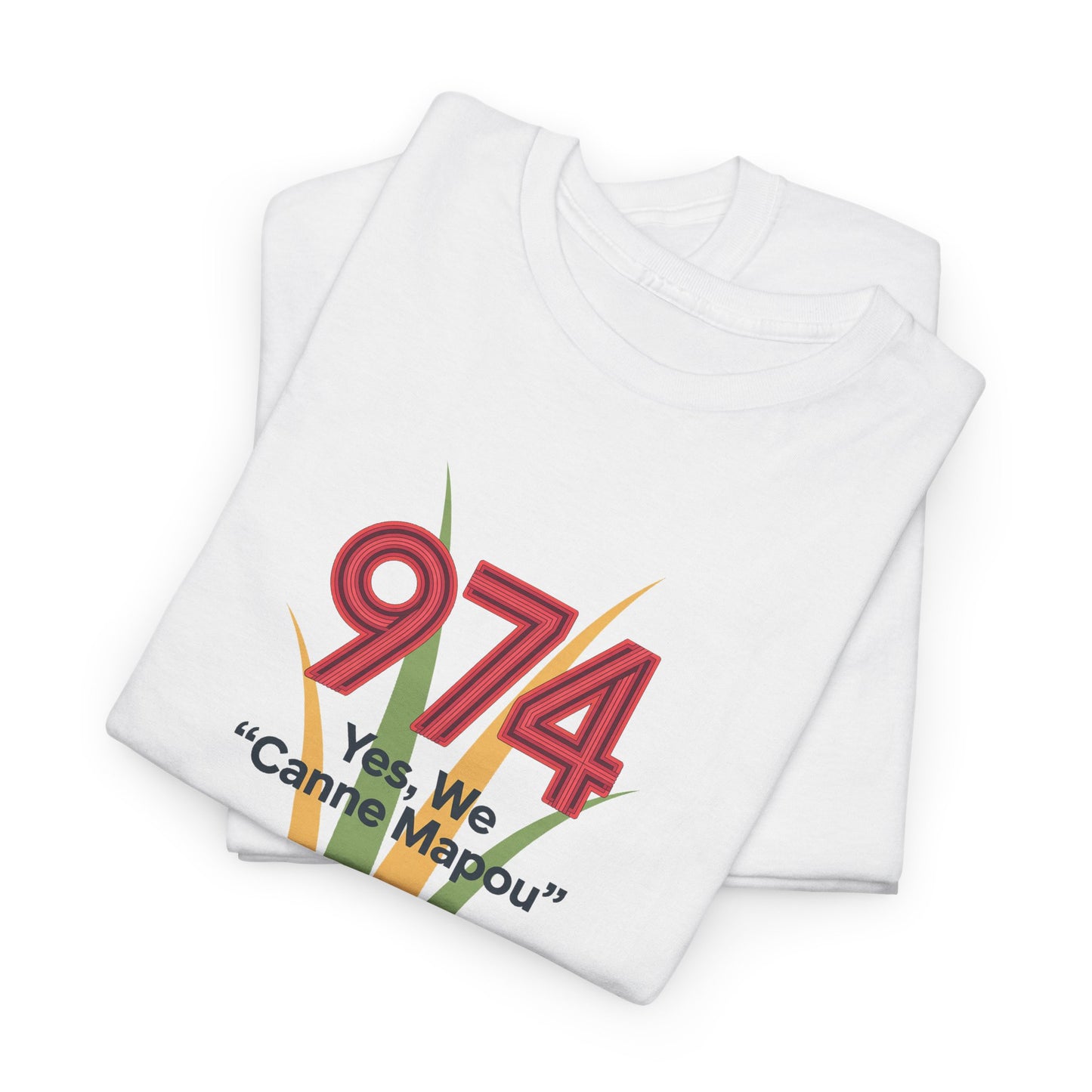 T-Shirt "Canne Mapou", Exotisme, Destination Île de La Réunion, Confort Coton, Sobre, Elégant, Souvenir Unique, Cadeau, Unisexe, Esprit Voyageur