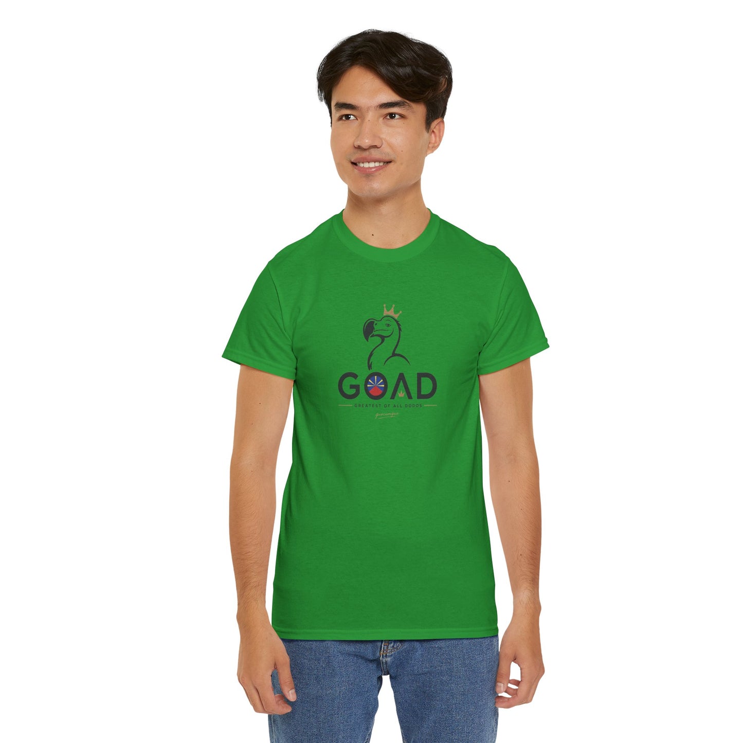 T-shirt "GOAD ", Greatest Of All Dodos, Île de La Réunion", Confort Coton, Sobre, Elégant, Souvenir Unique, Cadeau, Unisexe, Esprit Voyageur