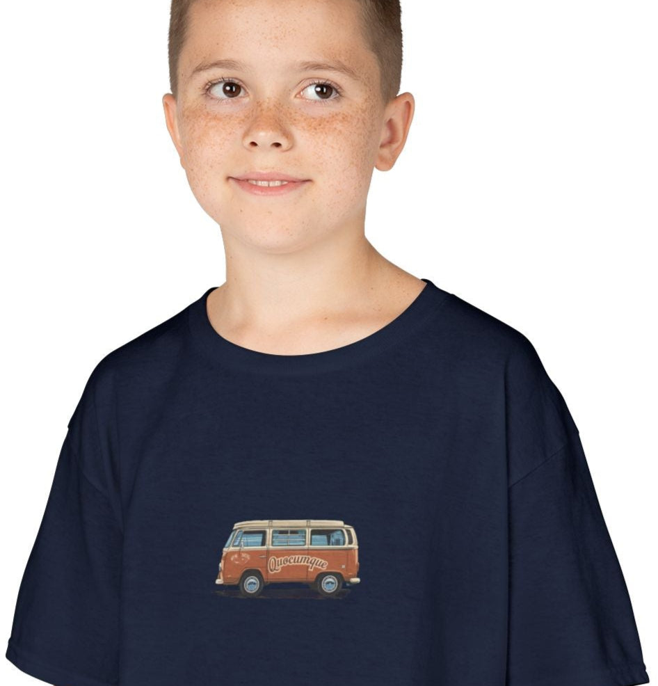 T-shirt Quocumque " Véhicules", Douceur Coton, Pour les enfants de 5-6 ans( Taille XS), Pour les 7-8 ans( taille S), Pour les 9-10 ans( taille M), Pour les 11-12 ans( taille L), Pour les 13-14 ans(taille XL)