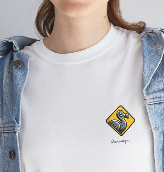 T-shirt Quocumque, "Dodo", Île de La Réunion, Confort Coton, Elégant, Souvenir Unique, Cadeau, Unisexe, Esprit Voyageur, Créole, Bourbon