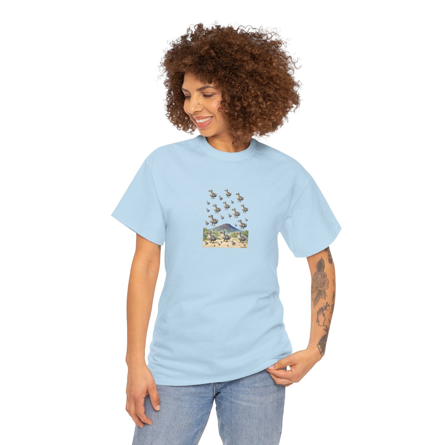 T-shirt "Groupe Dodo ", Île de La Réunion", Confort Coton, Sobre, Elégant, Souvenir Unique, Cadeau, Unisexe, Esprit Voyageur