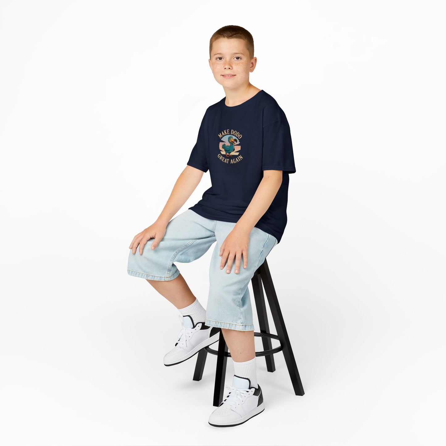 T-shirt "Make Dodo Great Again", Île de La Réunion, Douceur Coton, Pour les enfants de 5-6 ans( Taille XS), Pour les 7-8 ans( taille S), Pour les 9-10 ans( taille M), Pour les 11-12 ans( taille L), Pour les 13-14 ans( taille XLS)