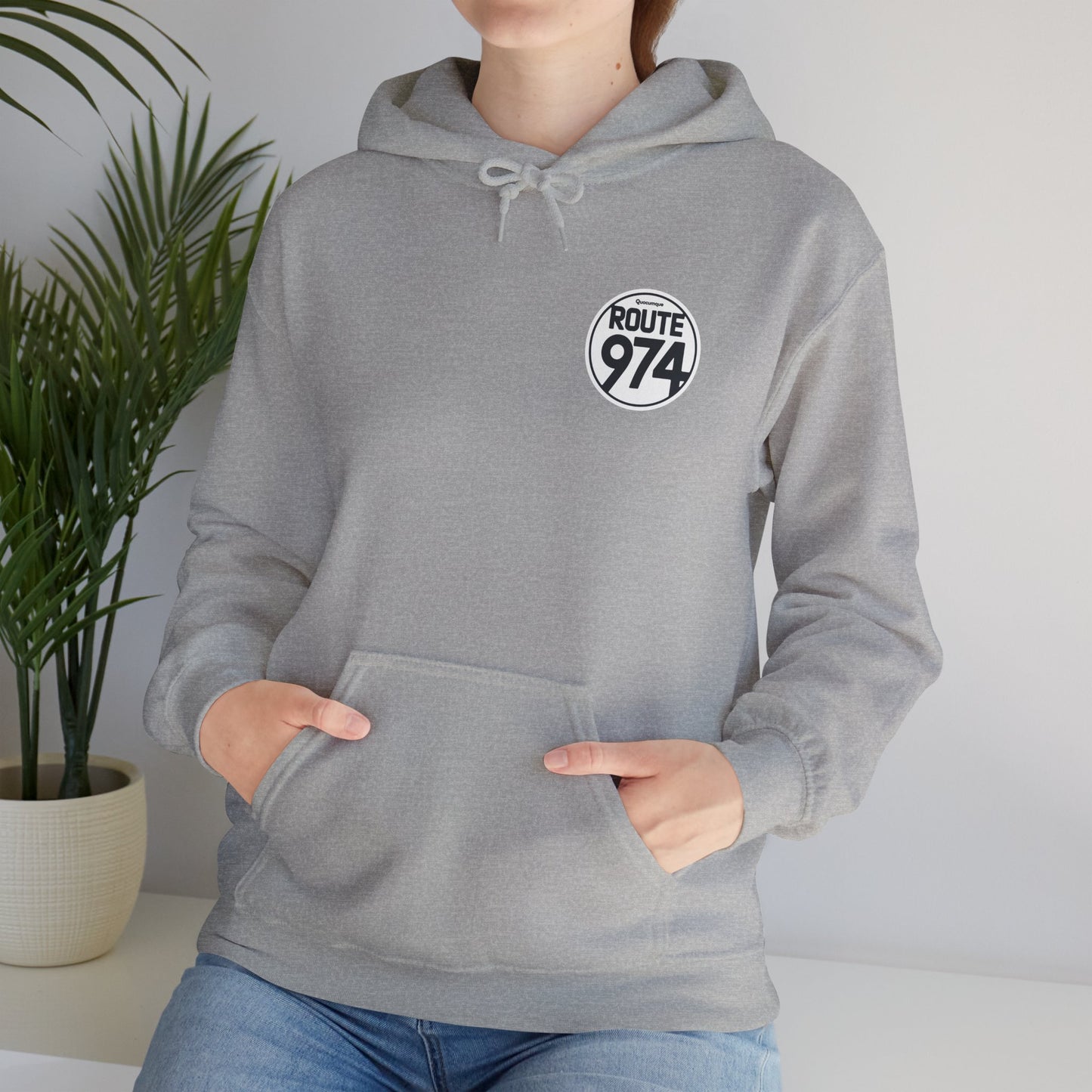 Sweat-Shirt à Capuche Collection " Route 974", Adulte, Homme, Femme, Sportive, Sportif, Décontracté, Classique, Destination La Réunion