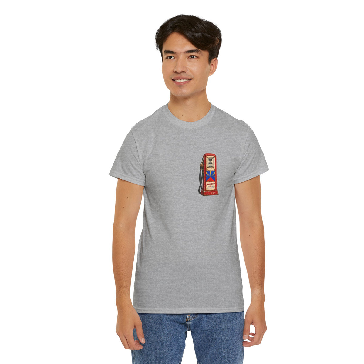 T-shirt Quocumque, "Station Essence", Discret, Île de La Réunion, Confort Coton, Elégant, Souvenir Unique, Cadeau, Unisexe, Esprit Voyageur, Créole, Bourbon