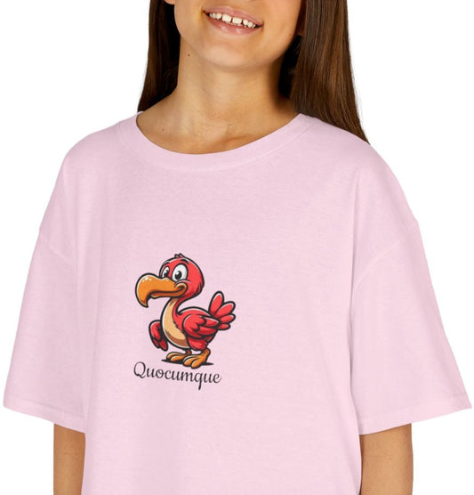 T-shirt Animal Dodo Rouge Pour Marmailles, Île de La Réunion, Douceur Coton, Style Unique, Cadeau Parfait, Quocumque, Vêtement Enfant Ado