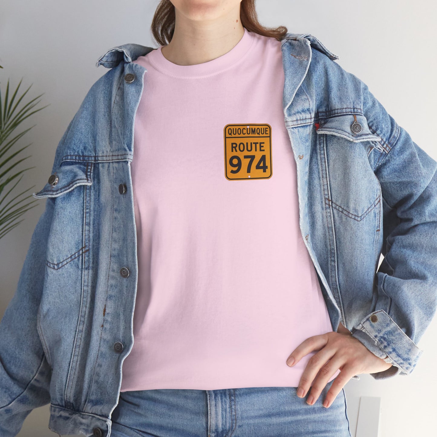 T-shirt "Route 974", Destination île de La Réunion, Confort Coton, Sobre, Elégant, Souvenir Unique, Cadeau, Unisexe, Esprit Voyageur