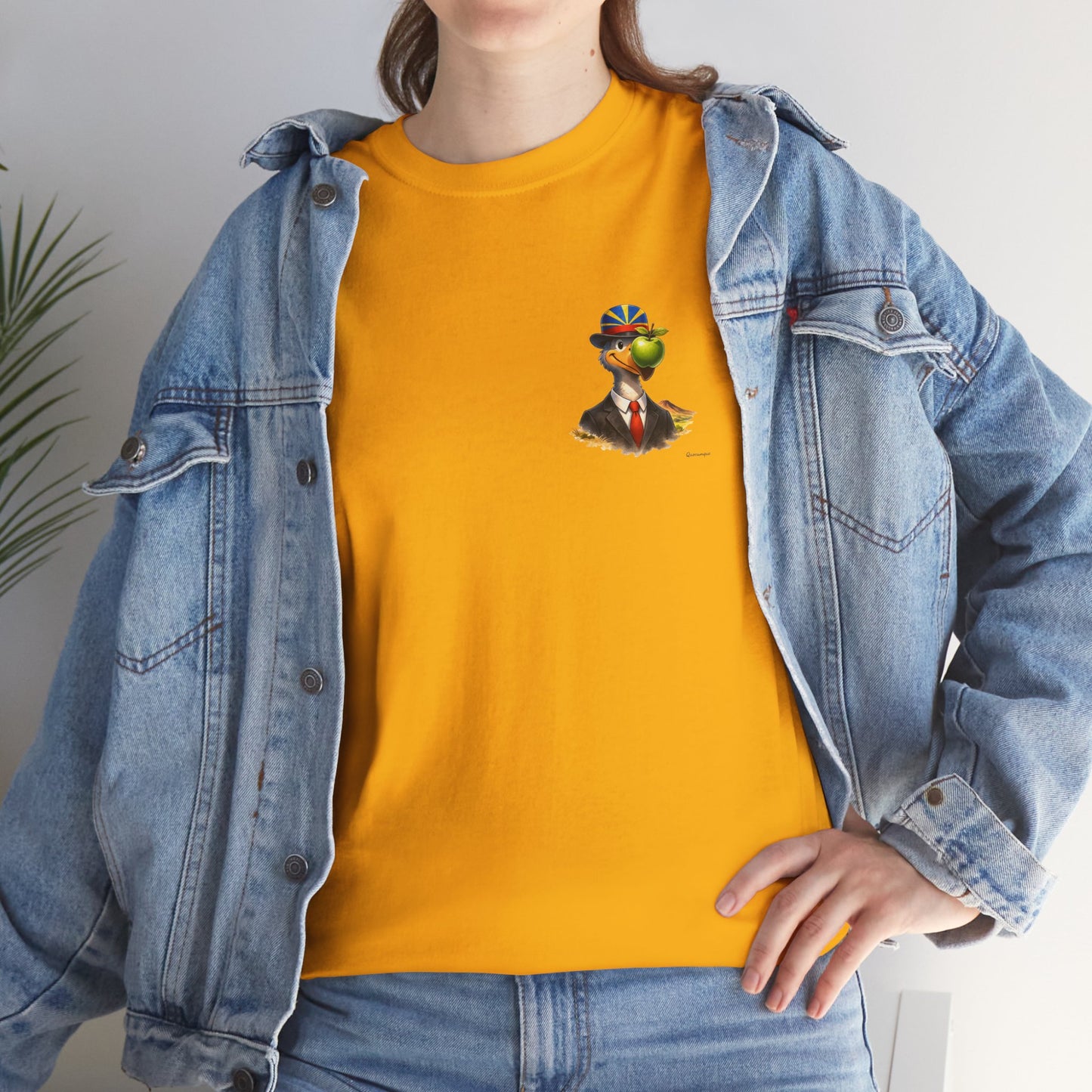 T-shirt Quocumque "The Son of Dodo ", Discret, Île de La Réunion", Confort Coton, Sobre, Elégant, Souvenir Unique, Cadeau, Unisexe, Esprit Voyageur
