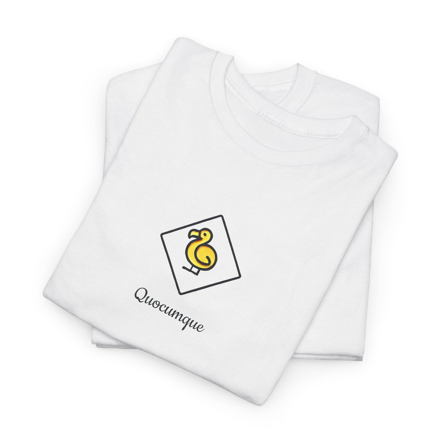 T-shirt Quocumque, "Dodo", Île de La Réunion, Confort Coton, Elégant, Souvenir Unique, Cadeau, Unisexe, Esprit Voyageur, Créole, Bourbon