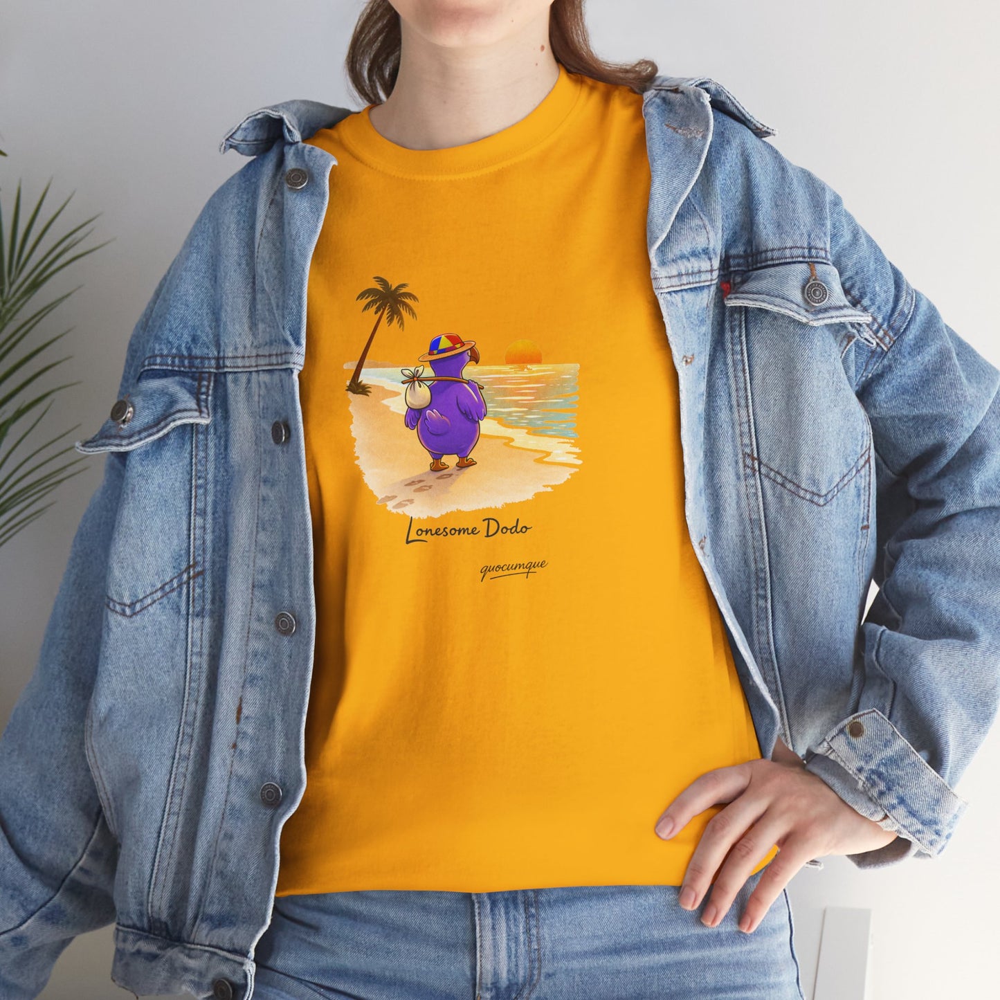 Copy of T-shirt "Lonesome Dodo", Confort Coton, Sobre, Elégant, Souvenir Unique, Cadeau, Unisexe, Esprit Voyageur, Adulte