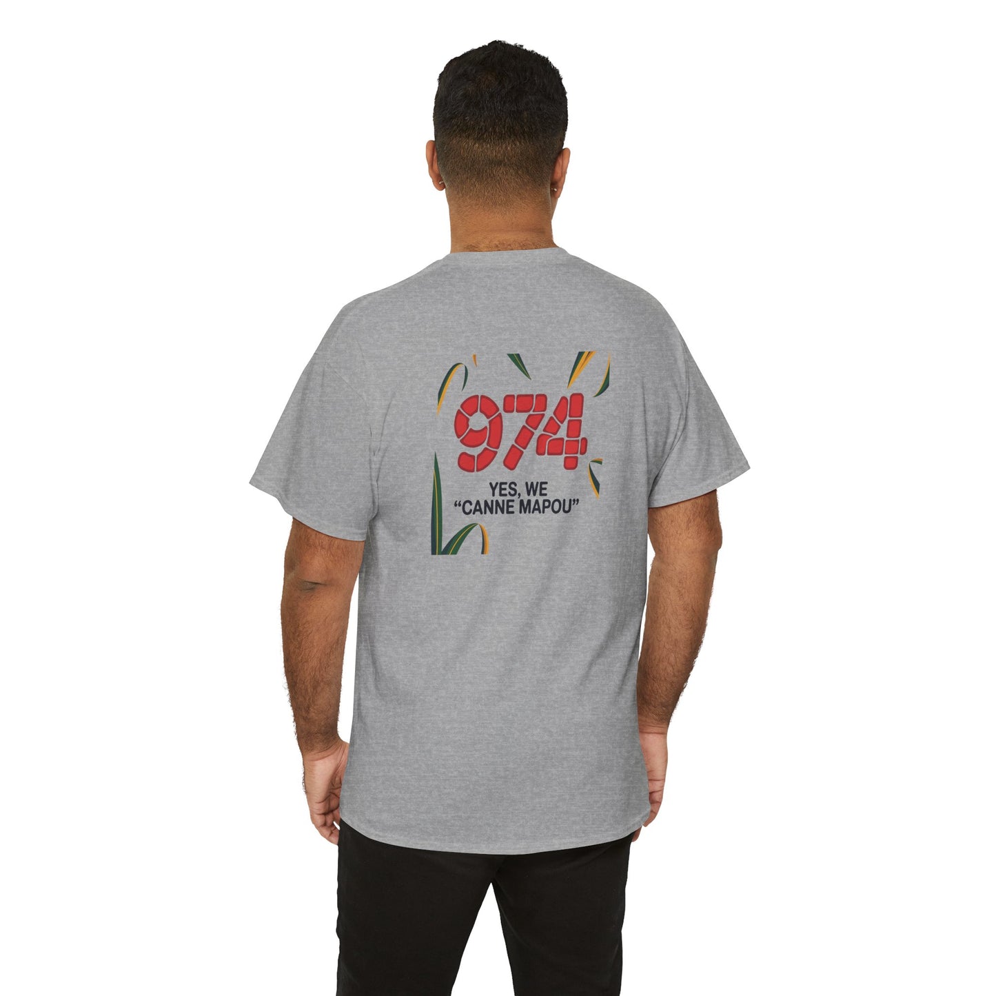 T-Shirt "Canne Mapou", Exotisme, Destination Île de La Réunion, Confort Coton, Sobre, Elégant, Souvenir Unique, Cadeau, Unisexe, Esprit Voyageur