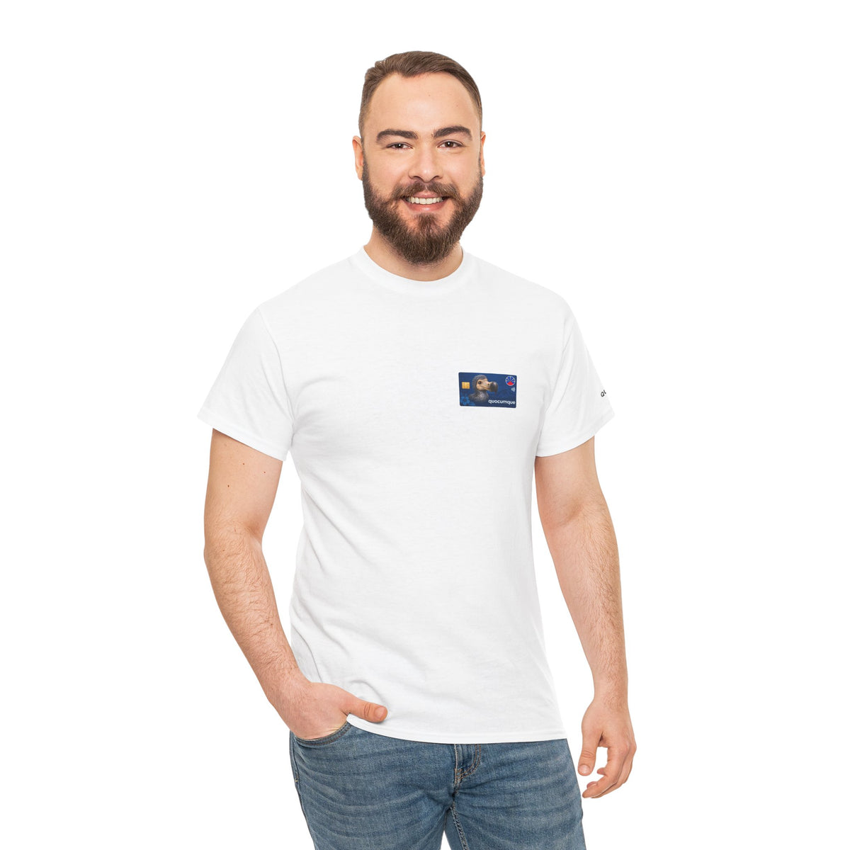 T-shirt "Carte Quocumque", Exotisme, Destination Île de La Réunion, Confort Coton, Sobre, Elégant, Souvenir Unique, Cadeau, Unisexe, Esprit Voyageur