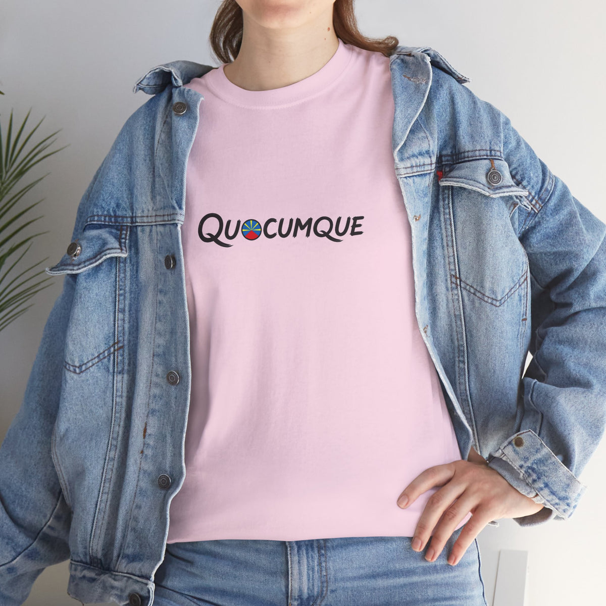 T-shirt Quocumque, Île de La Réunion, Confort Coton, Elégant, Souvenir Unique, Cadeau, Unisexe, Esprit Voyageur, Créole, Bourbon