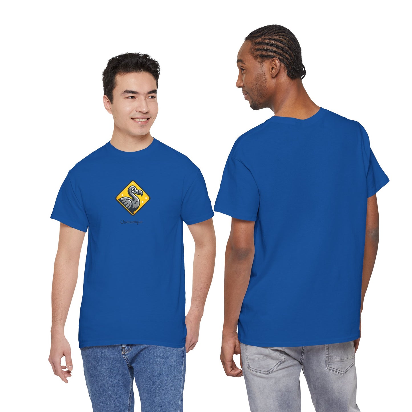 T-shirt Quocumque, "Dodo", Île de La Réunion, Confort Coton, Elégant, Souvenir Unique, Cadeau, Unisexe, Esprit Voyageur, Créole, Bourbon