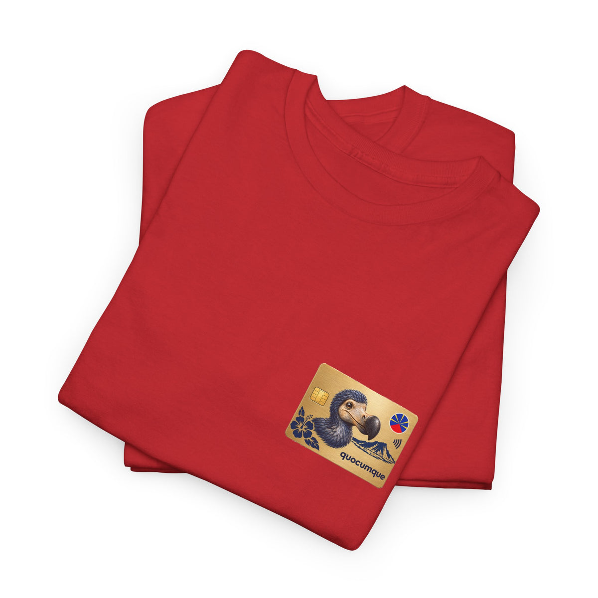T-shirt "Quocumque Gold", Exotisme, Destination Île de La Réunion, Confort Coton, Sobre, Elégant, Souvenir Unique, Cadeau, Unisexe, Esprit Voyageur
