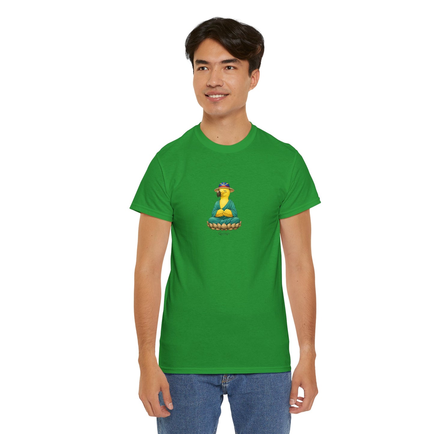 T-shirt "Dodo Zen", Confort Coton, Sobre, Elégant, Souvenir Unique, Cadeau, Unisexe, Esprit Voyageur, Adulte
