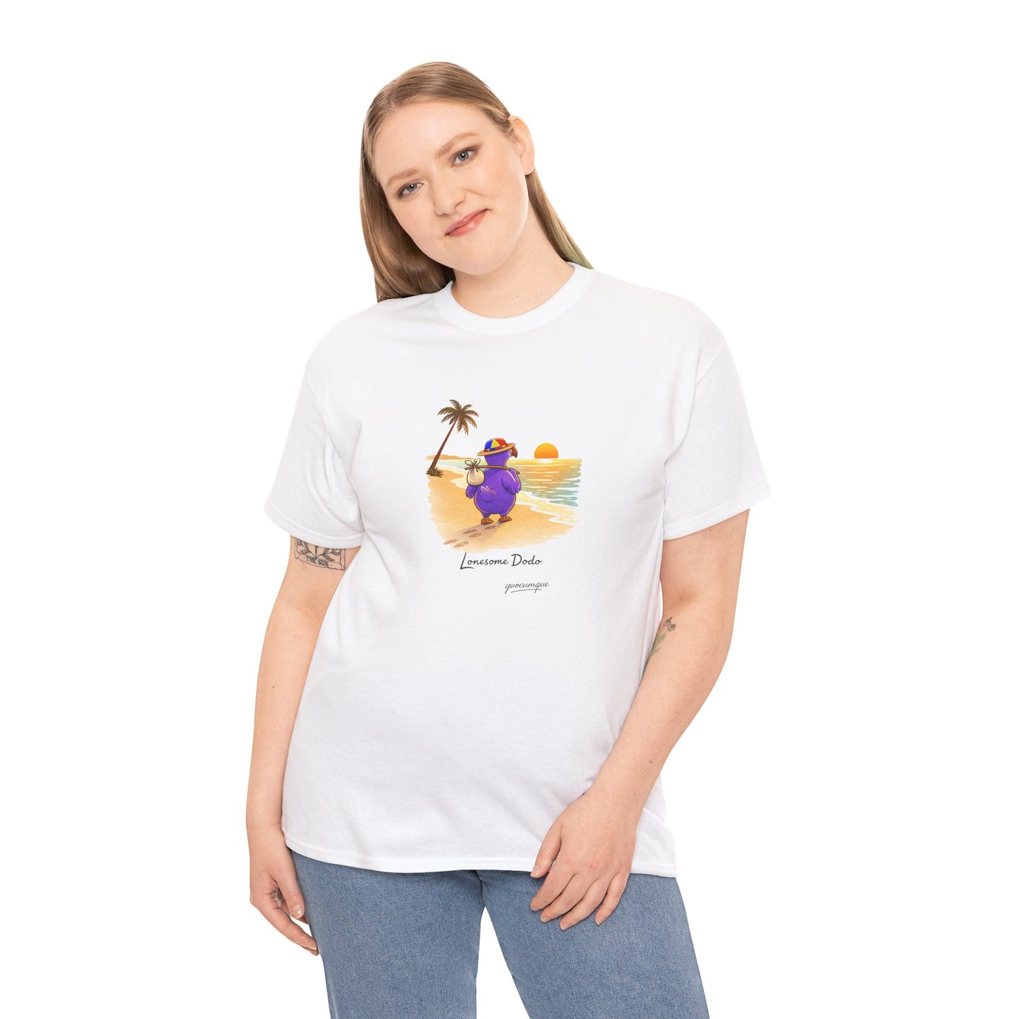 Copy of T-shirt "Lonesome Dodo", Confort Coton, Sobre, Elégant, Souvenir Unique, Cadeau, Unisexe, Esprit Voyageur, Adulte