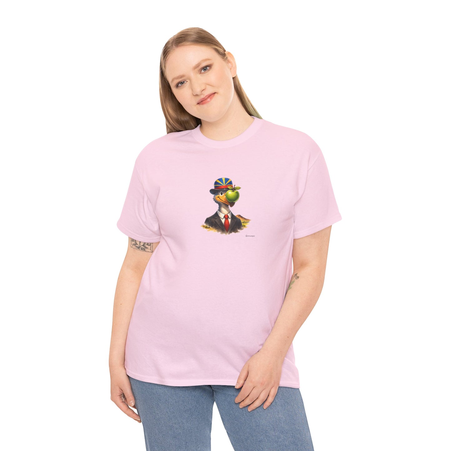 T-shirt Quocumque "The Son of Dodo " Île de La Réunion", Confort Coton, Sobre, Elégant, Souvenir Unique, Cadeau, Unisexe, Esprit Voyageur