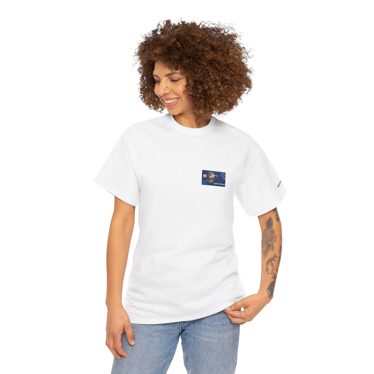 T-shirt "Carte Quocumque", Exotisme, Destination Île de La Réunion, Confort Coton, Sobre, Elégant, Souvenir Unique, Cadeau, Unisexe, Esprit Voyageur