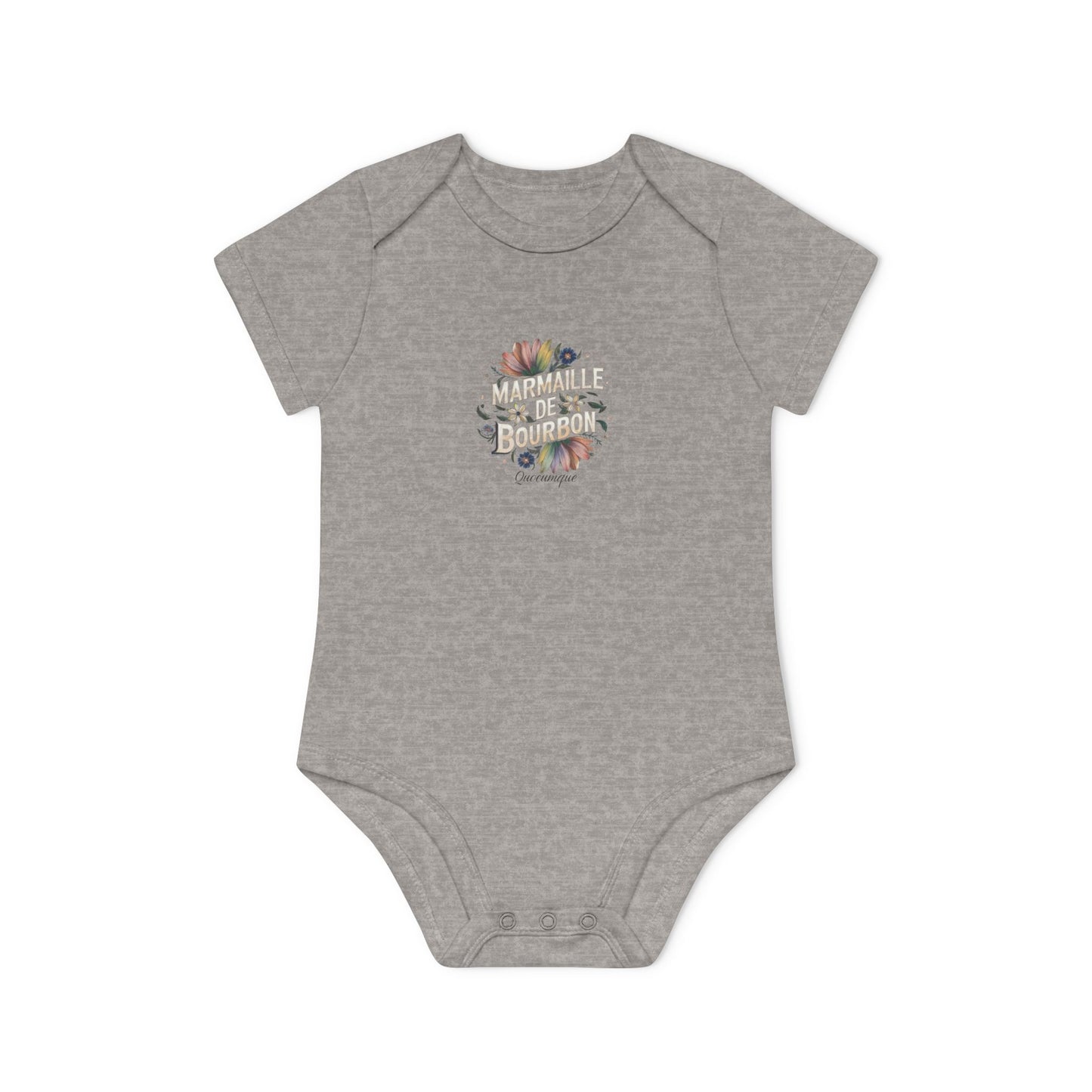 Body Bébé "Marmaille de Bourbon", Île de La Réunion, Douceur Coton, Cadeau Naissance,  Confort Coton Bio, Style Unique, Cadeau Parfait