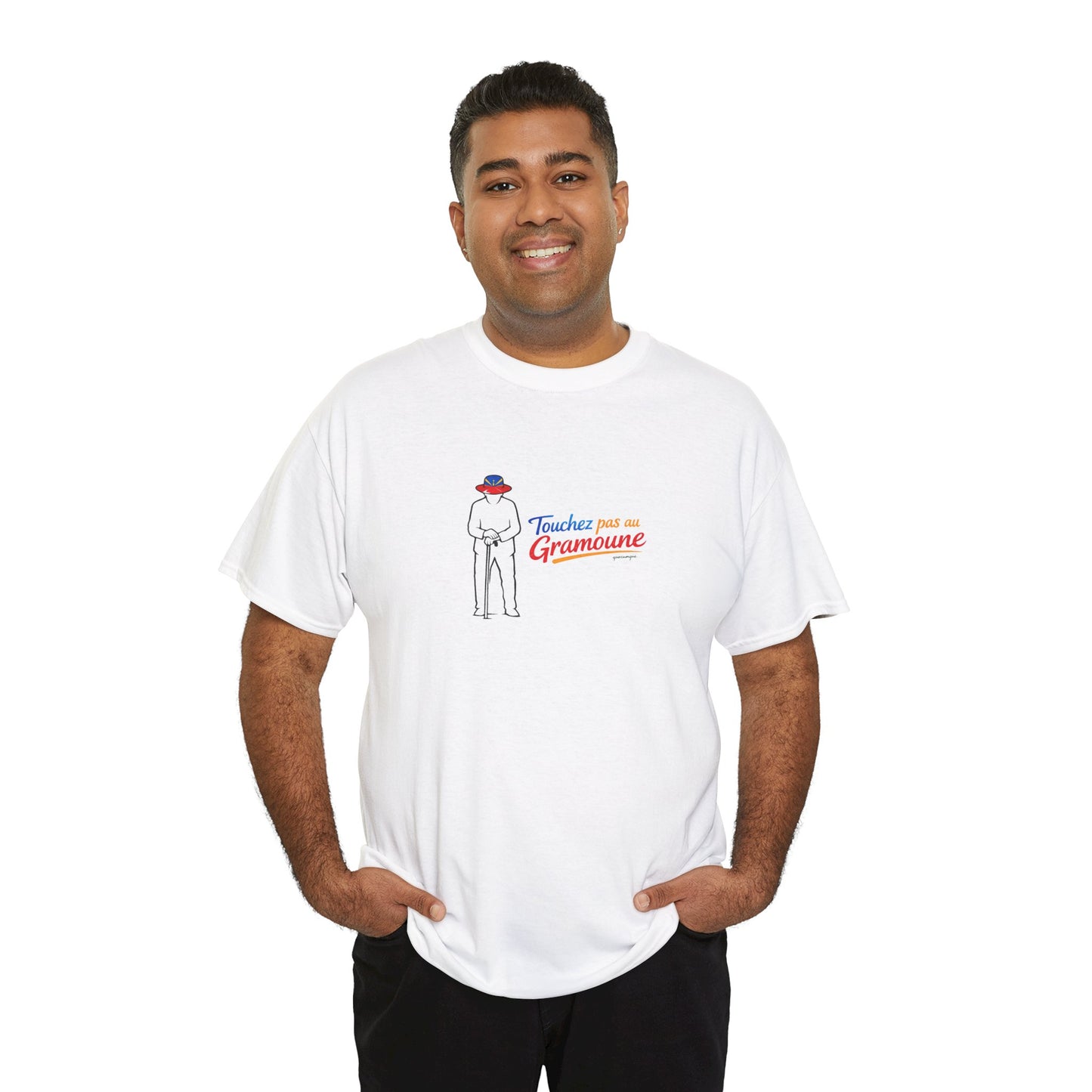 T-shirt "Gramoune", Île de La Réunion, Confort Coton, Sobre, Elégant, Souvenir Unique, Cadeau, Unisexe, Esprit Voyageur