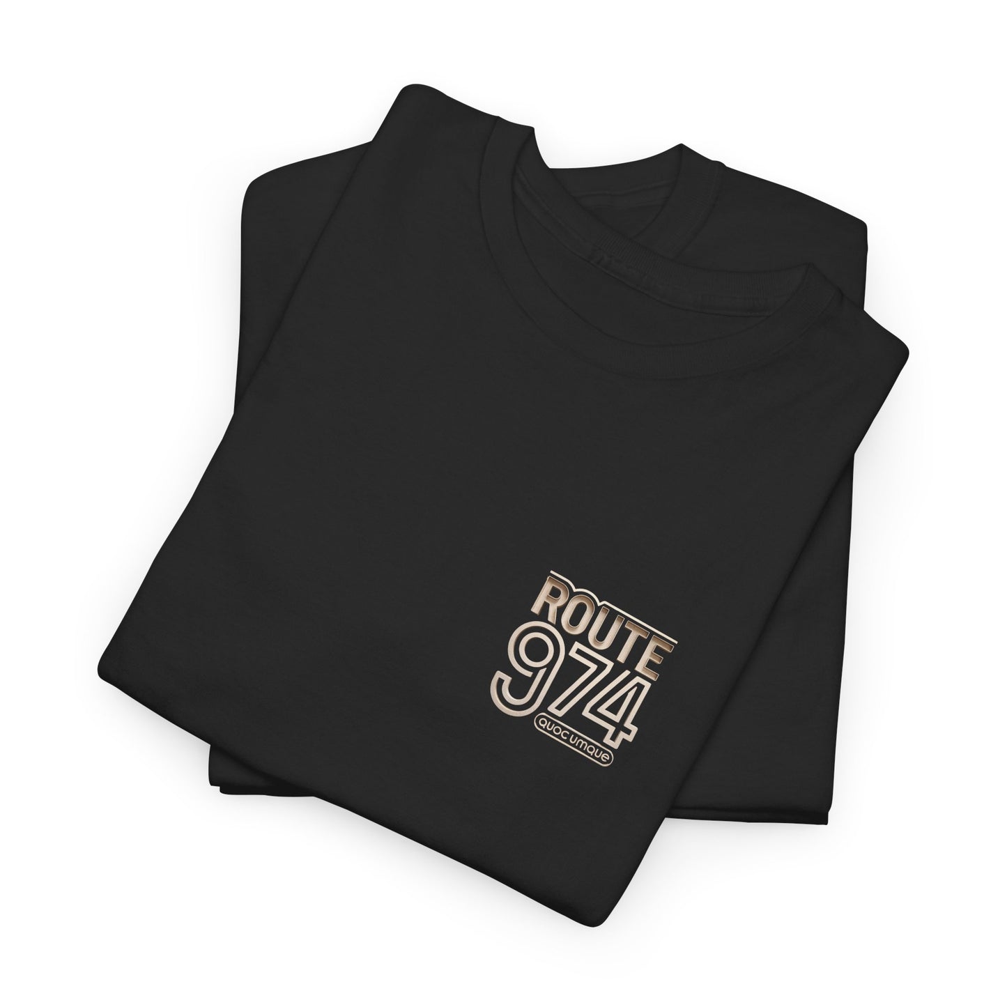 Copy of T-shirt "Route 974", Destination île de La Réunion, Confort Coton, Sobre, Elégant, Souvenir Unique, Cadeau, Unisexe, Esprit Voyageur
