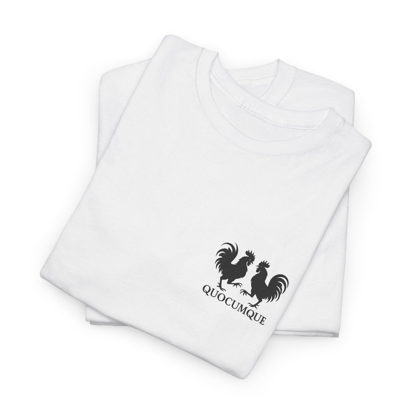 T-shirt Quocumque, "Bataille Coqs", Île de La Réunion, Confort Coton, Elégant, Souvenir Unique, Cadeau, Unisexe, Esprit Voyageur, Créole, Bourbon