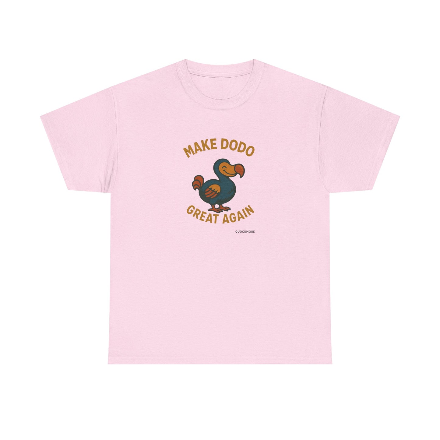 T-Shirt "Make Dodo Great Again", Exotisme, Destination Île de La Réunion, Confort Coton, Sobre, Elégant, Souvenir Unique, Cadeau, Unisexe, Esprit Voyageur